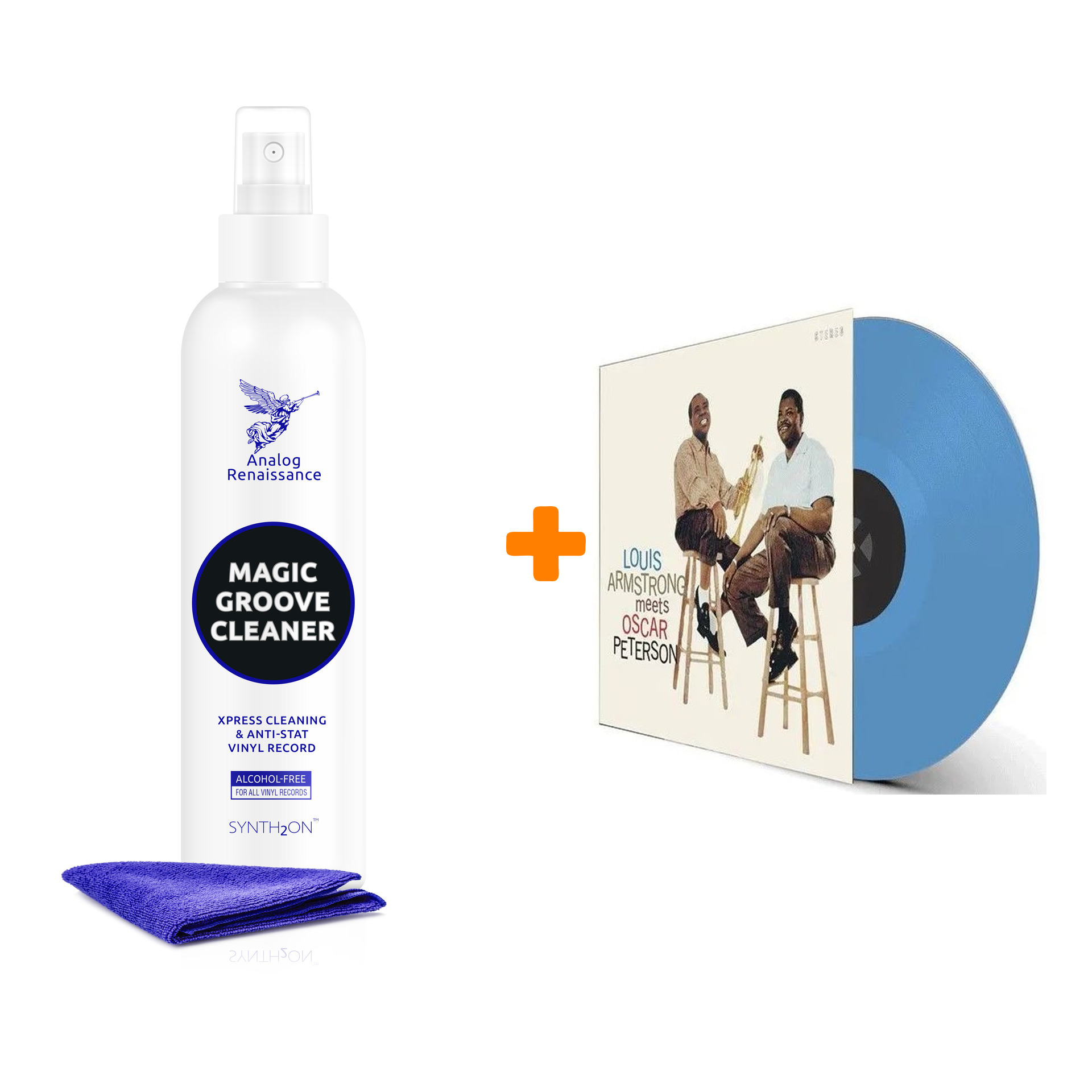 

ARMSTRONG LOUIS Meets Oscar Peterson Coloured Vinyl LP + Спрей для очистки LP с микрофиброй 250мл Набор