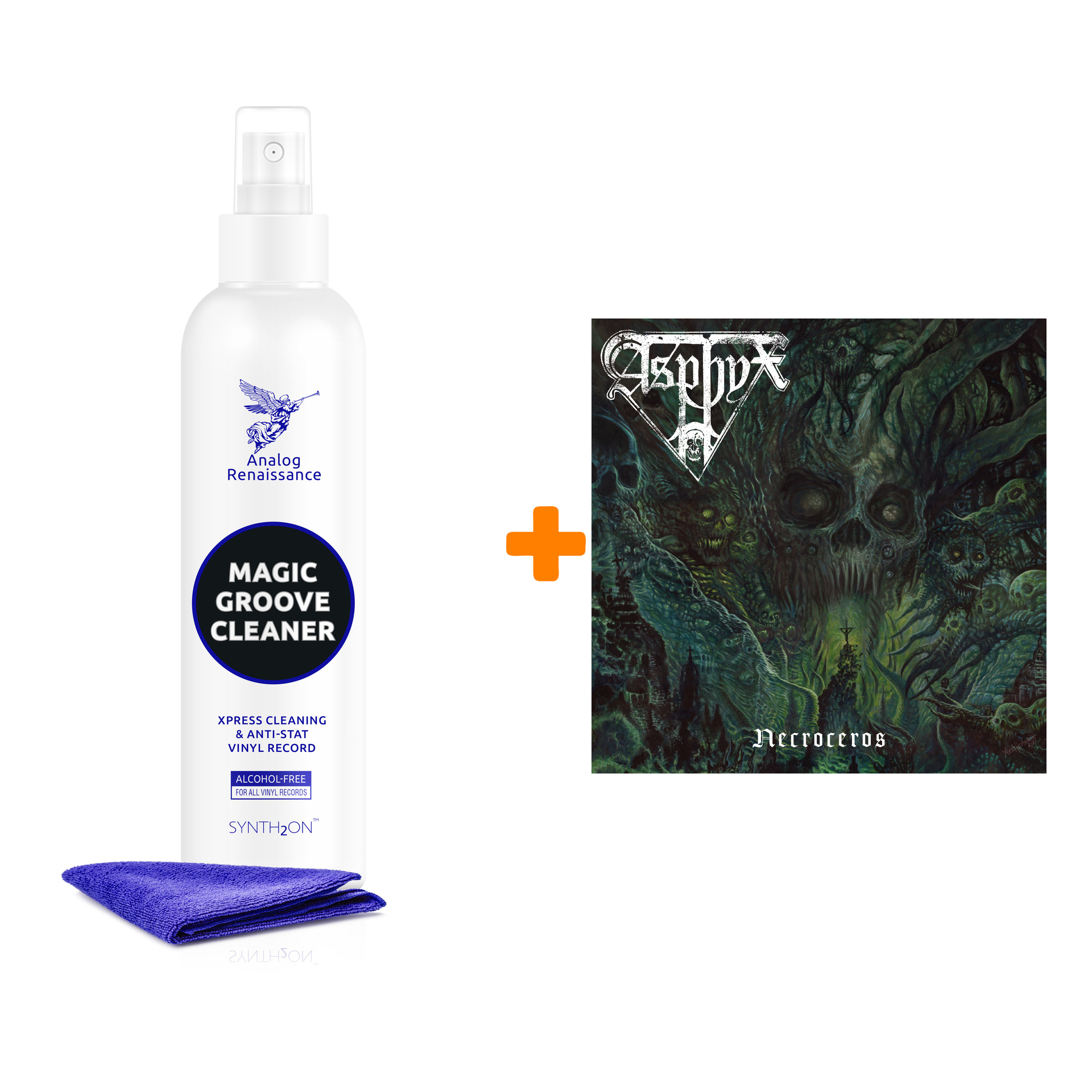 

ASPHYX Necroceros LP + Спрей для очистки LP с микрофиброй 250мл Набор