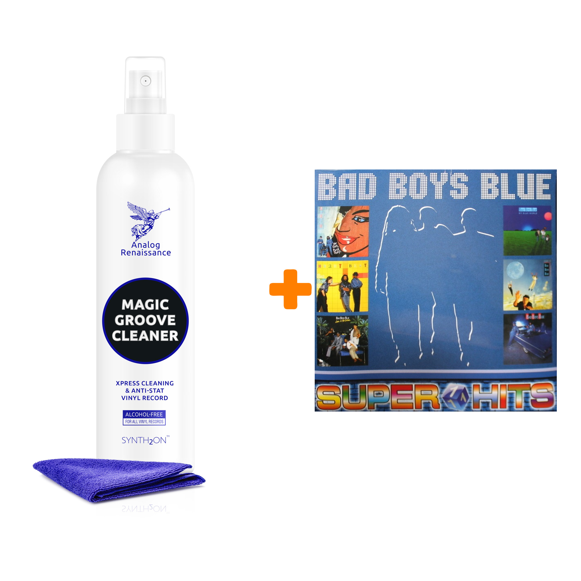 

BAD BOYS BLUE Super Hits 1 LP + Спрей для очистки LP с микрофиброй 250мл Набор