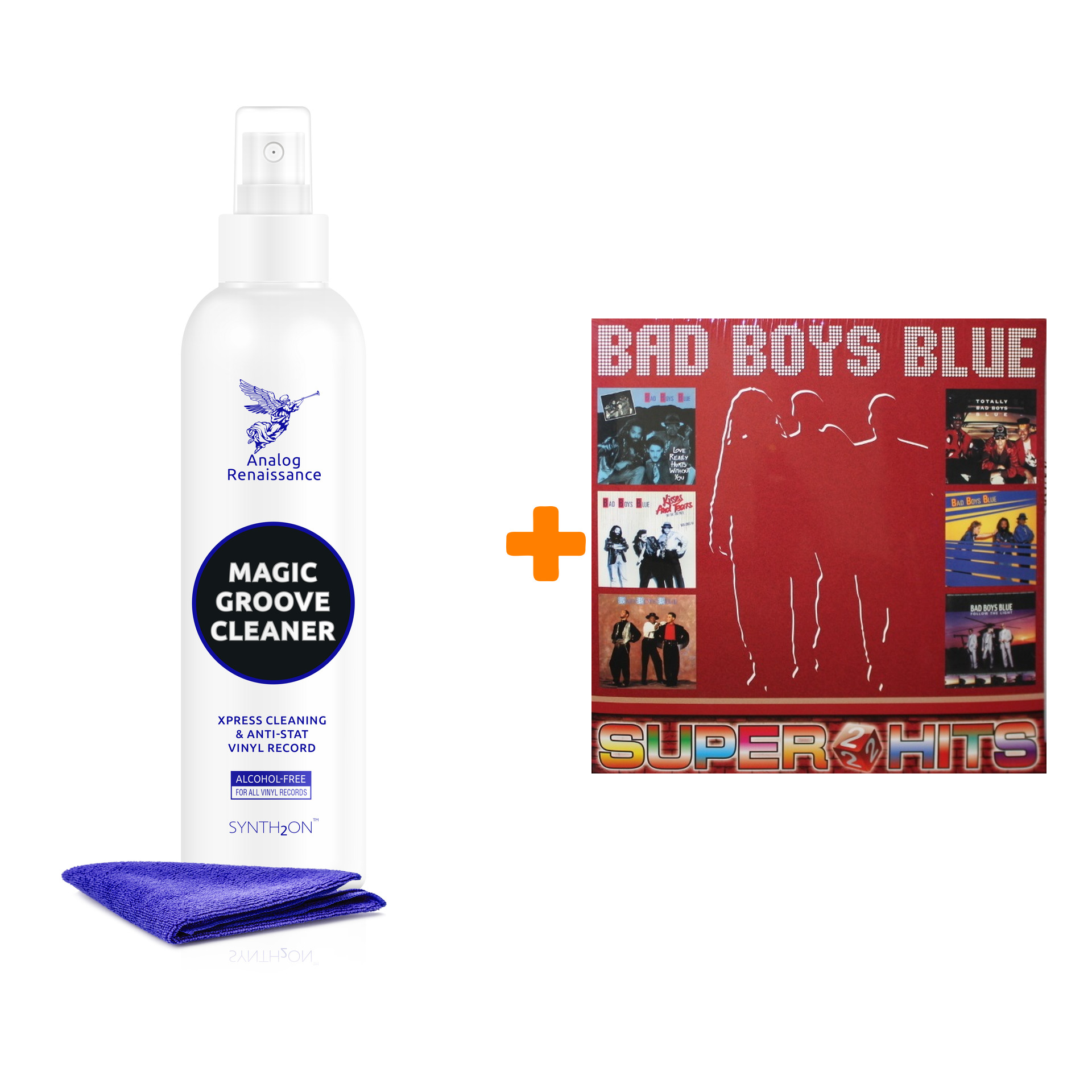 

BAD BOYS BLUE Super Hits 2 LP + Спрей для очистки LP с микрофиброй 250мл Набор