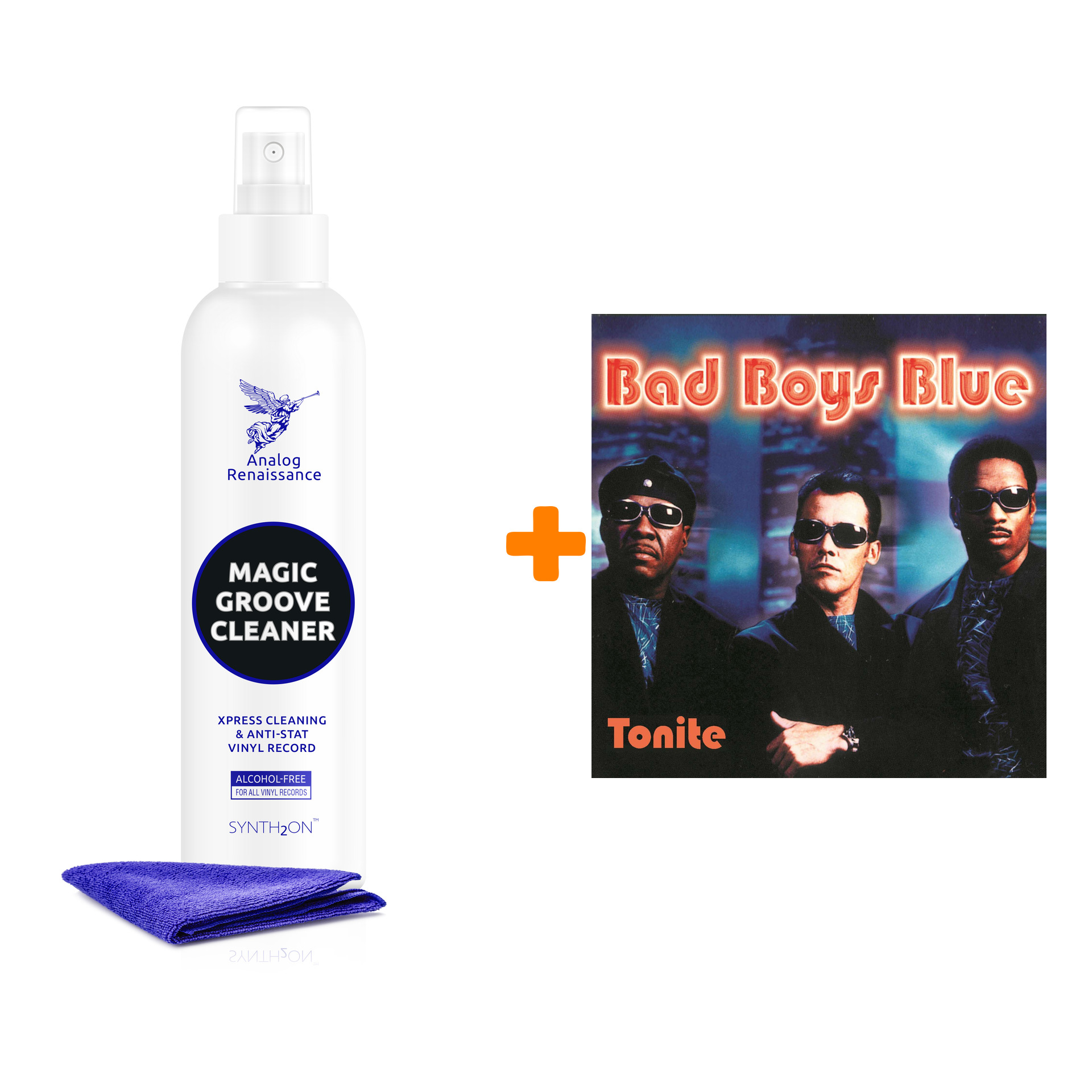 

BAD BOYS BLUE Tonite Coloured Orange Vinyl LP + Спрей для очистки LP с микрофиброй 250мл Набор