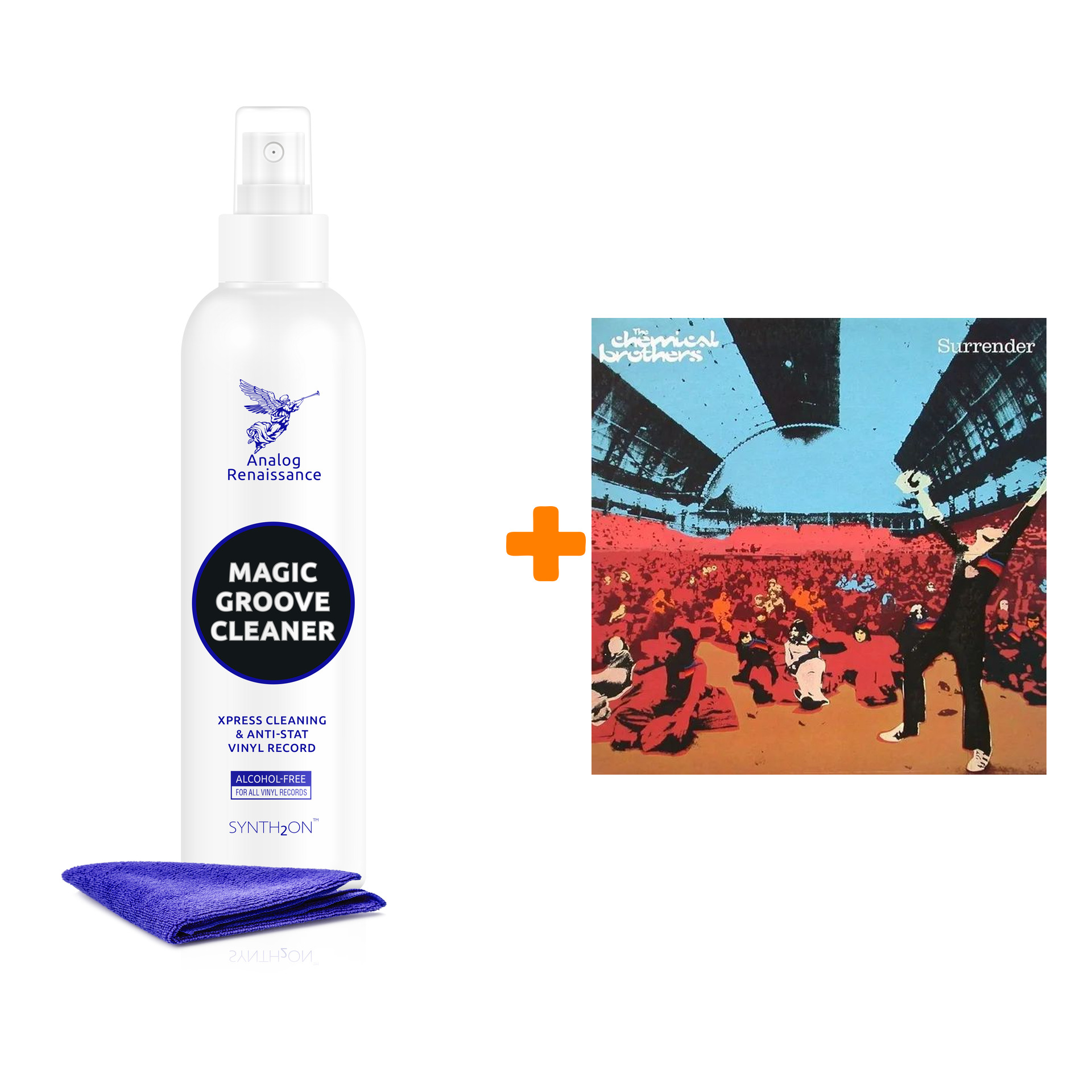 

CHEMICAL BROTHERS Surrender 2LP + Спрей для очистки LP с микрофиброй 250мл Набор