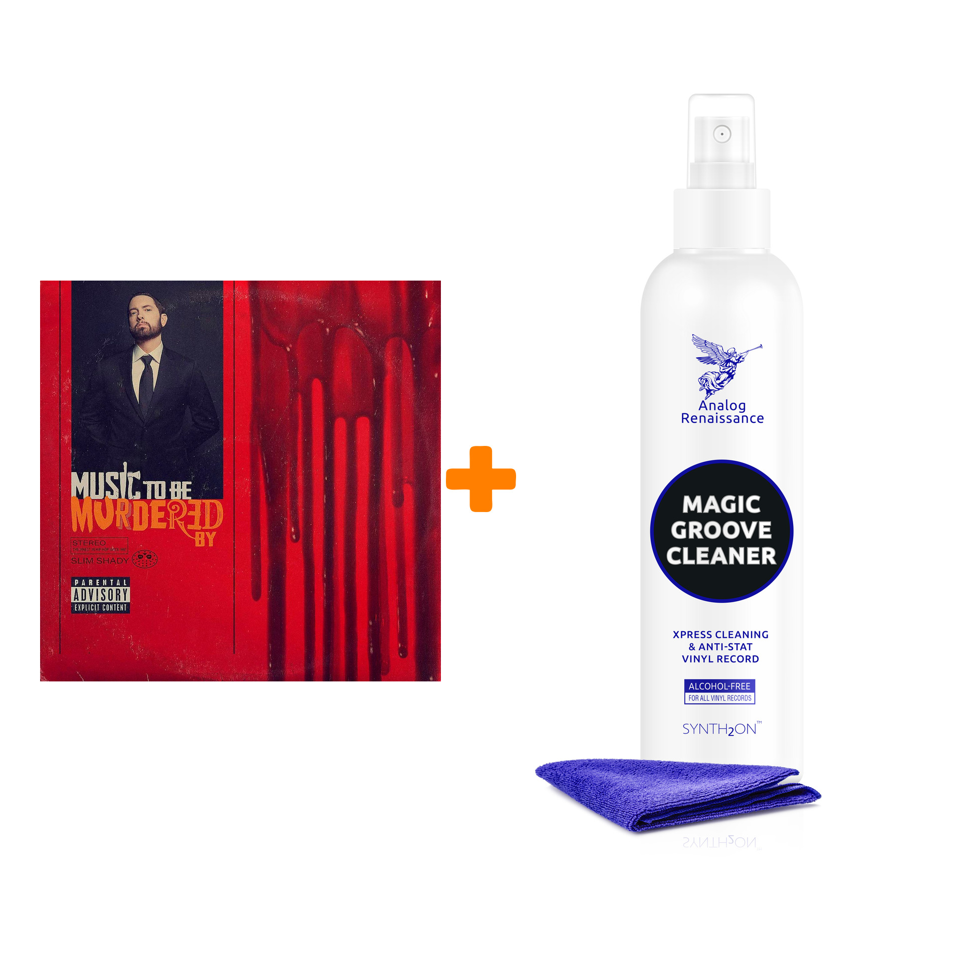 

EMINEM Music To Be Murdered By 2LP + Спрей для очистки LP с микрофиброй 250мл Набор