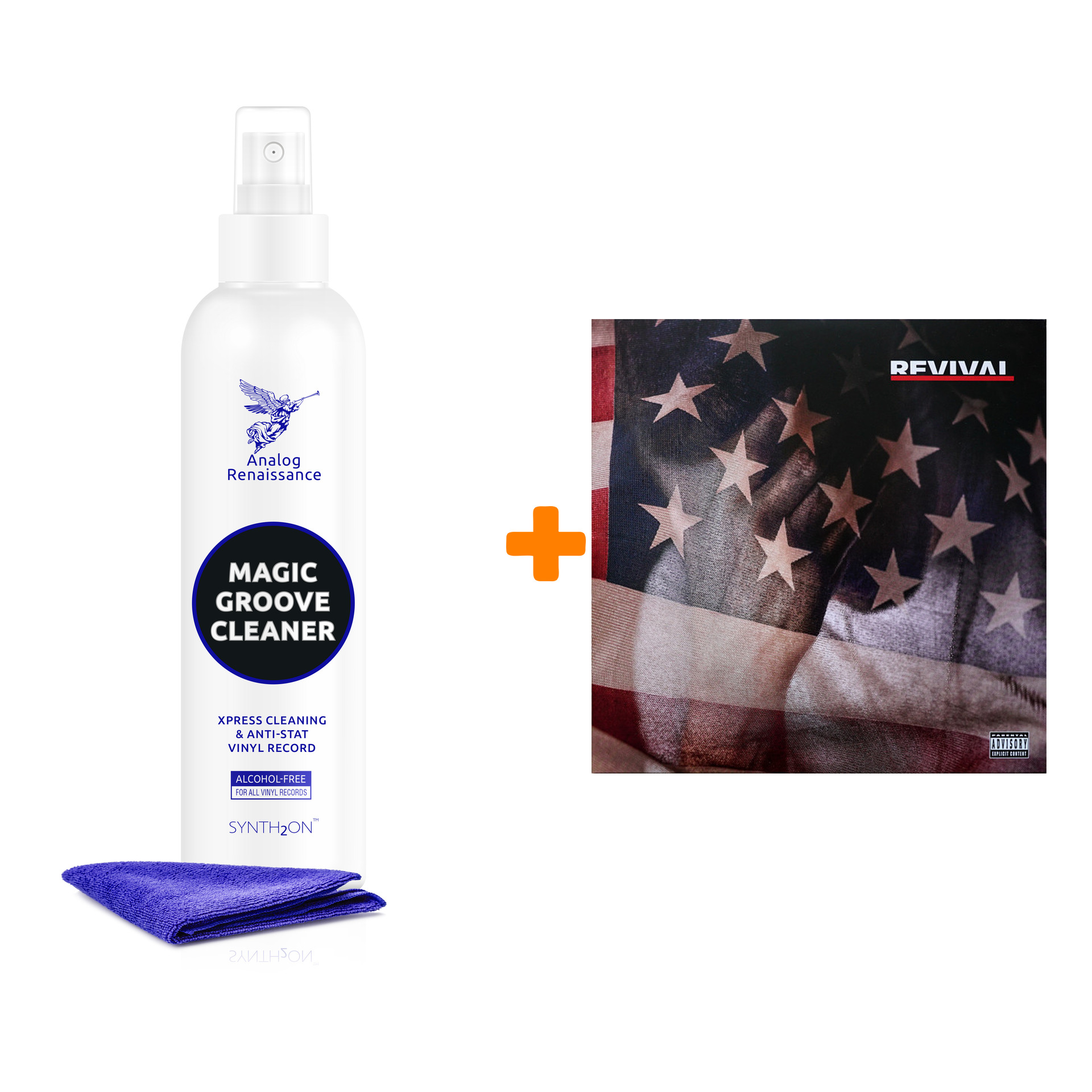 

EMINEM Revival 2LP + Спрей для очистки LP с микрофиброй 250мл Набор