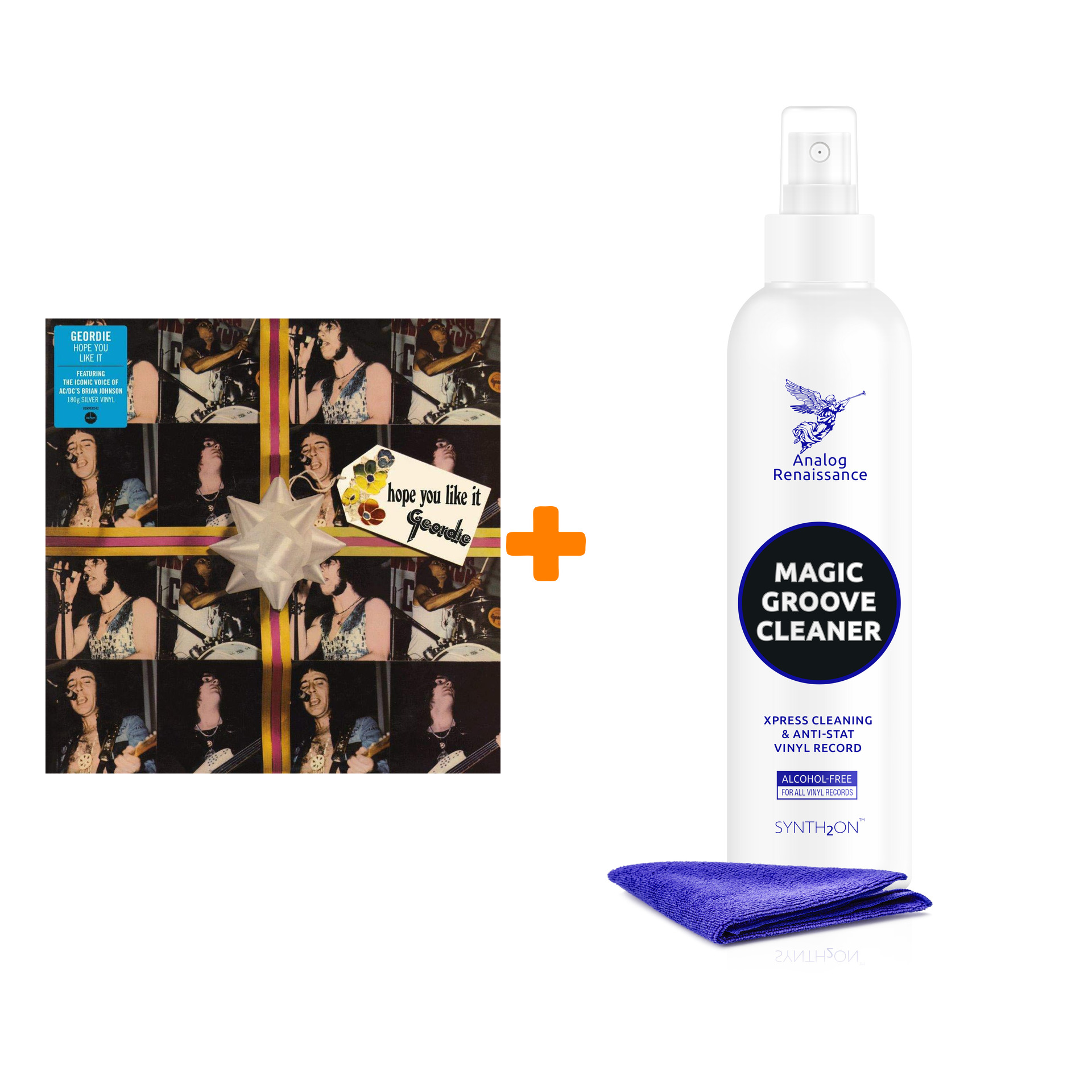 

GEORDIE Hope You Like It Silver Vinyl LP + Спрей для очистки LP с микрофиброй 250мл Набор