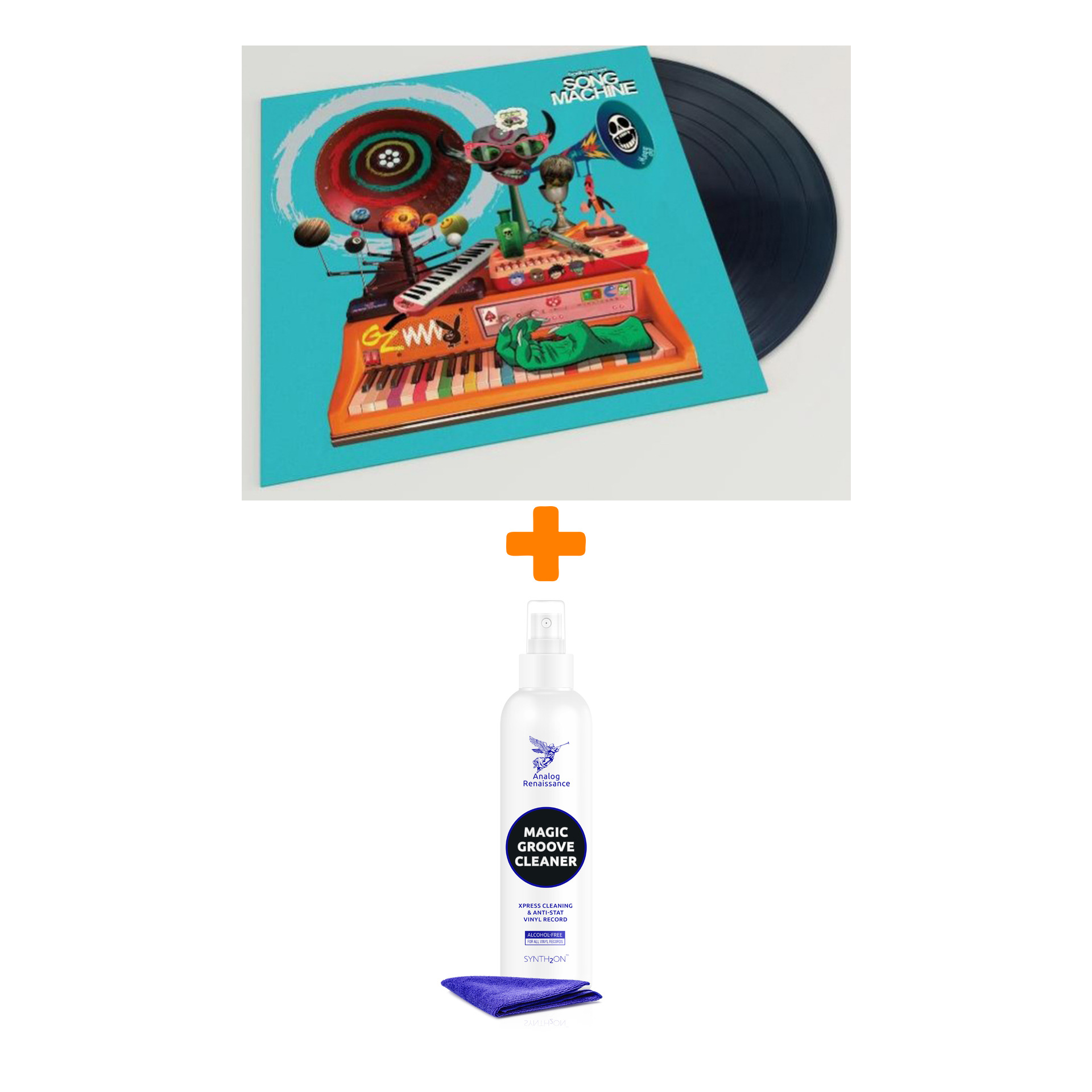 

GORILLAZ Gorillaz Presents Song Machine, Season 1 LP + Спрей для очистки LP с микрофиброй 250мл Набор