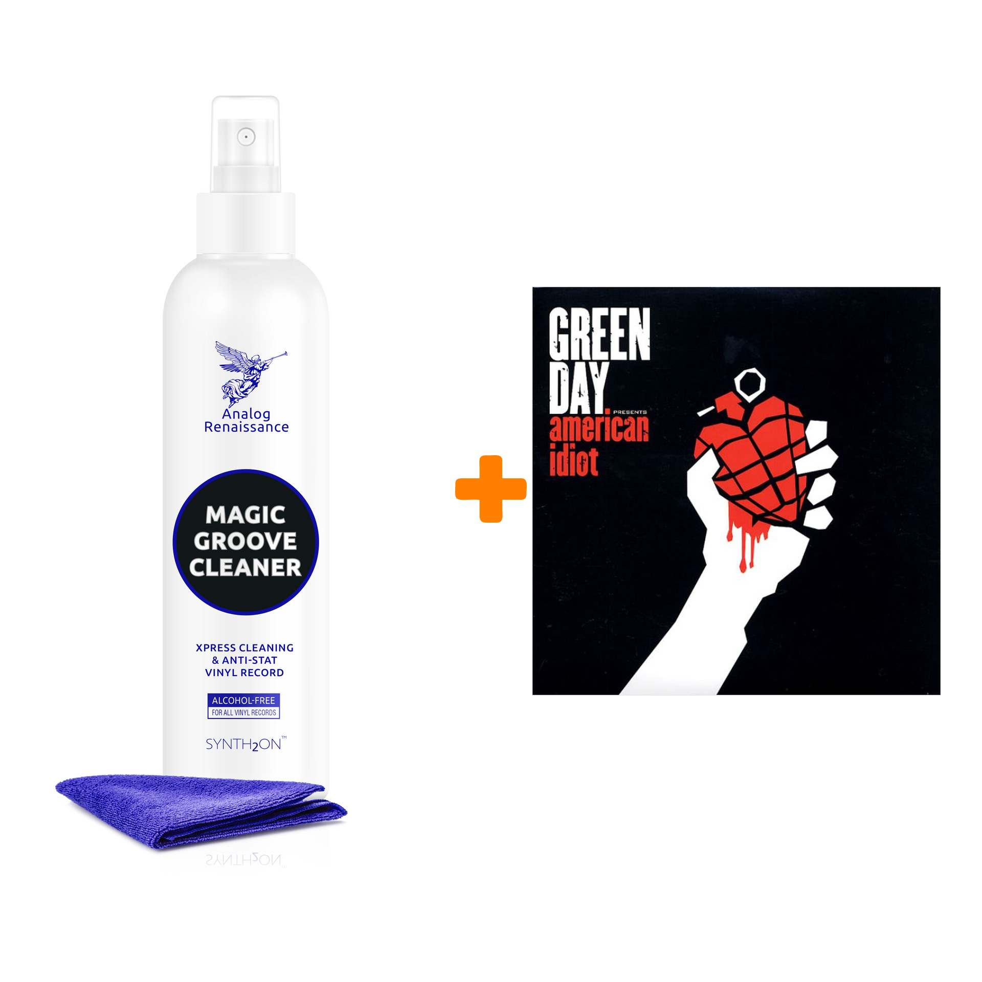 

GREEN DAY American Idiot 2LP + Спрей для очистки LP с микрофиброй 250мл Набор