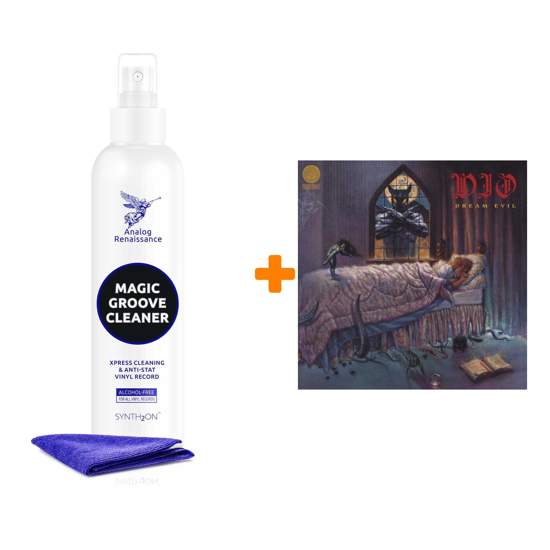 

DIO Dream Evil LP + Спрей для очистки LP с микрофиброй 250мл Набор