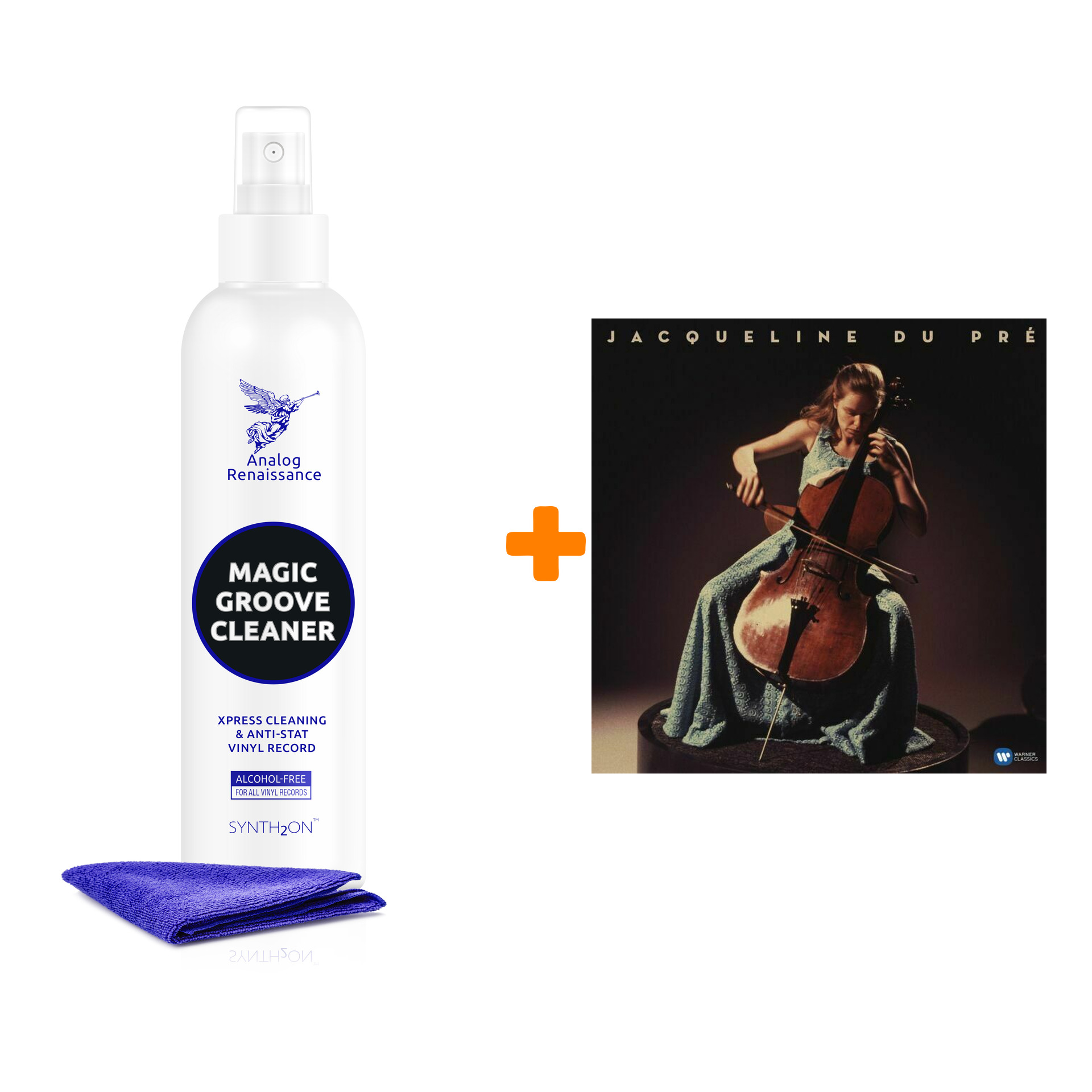 

DU PRE JACQUELINE Jacqueline Du Pre 5LP + Спрей для очистки LP с микрофиброй 250мл Набор