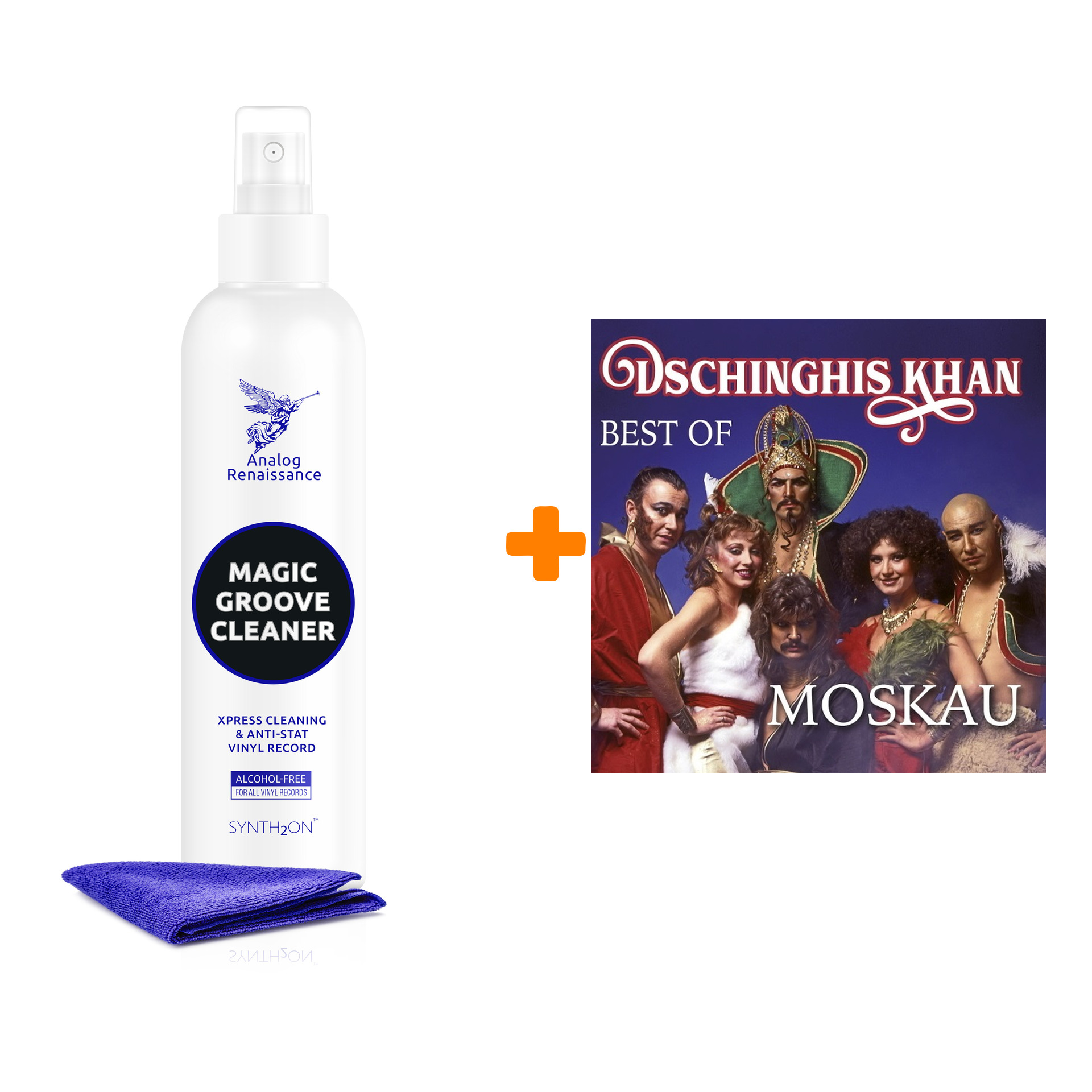 DSCHINGHIS KHAN Moskau Best Of LP + Спрей для очистки LP с микрофиброй 250мл Набор