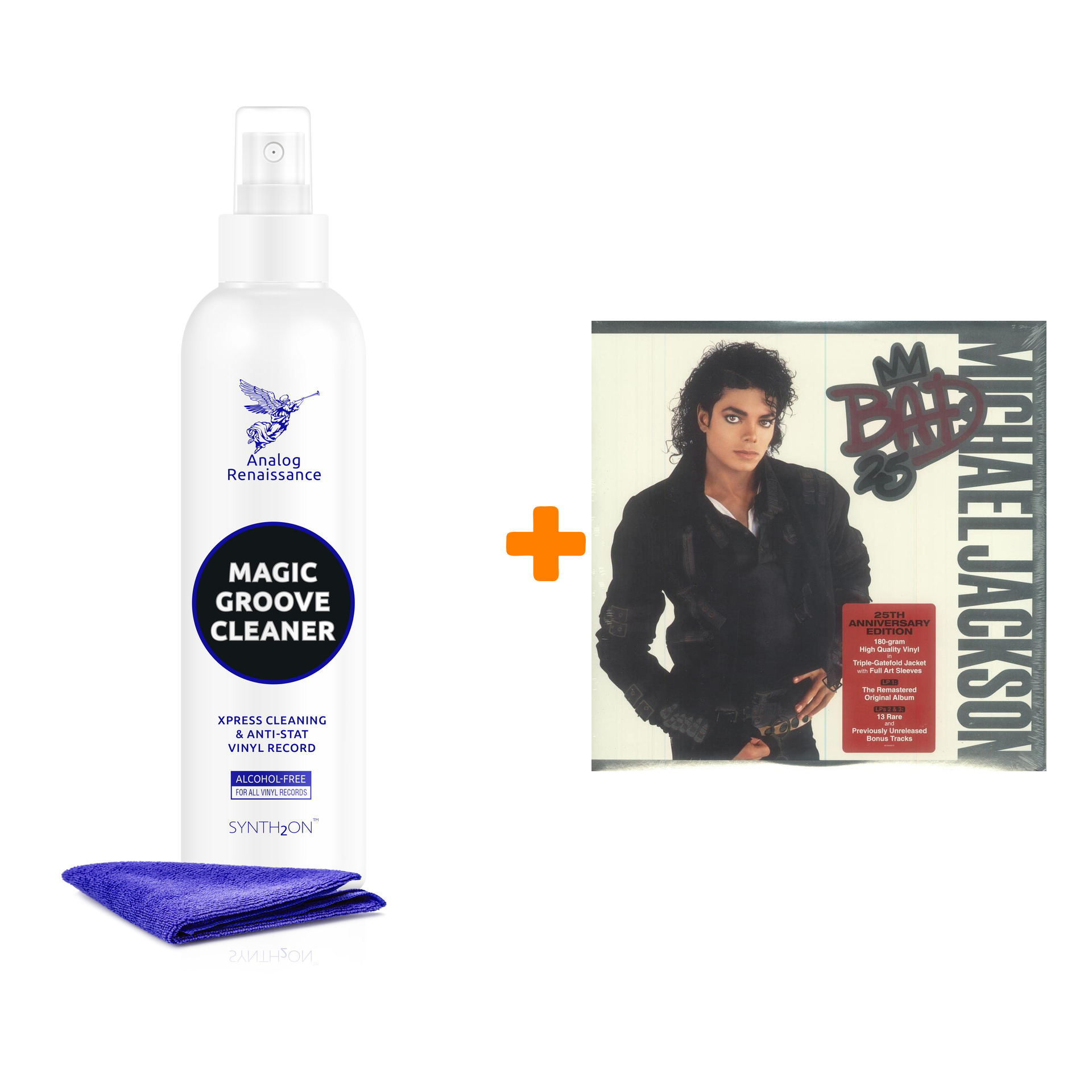 

JACKSON MICHAEL Bad 25th Anniversary Edition 3LP + Спрей для очистки LP с микрофиброй 250мл Набор