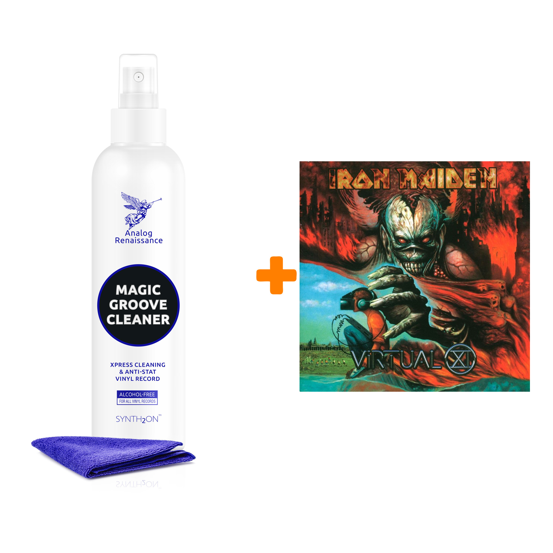 

IRON MAIDEN Virtual XI 2LP + Спрей для очистки LP с микрофиброй 250мл Набор