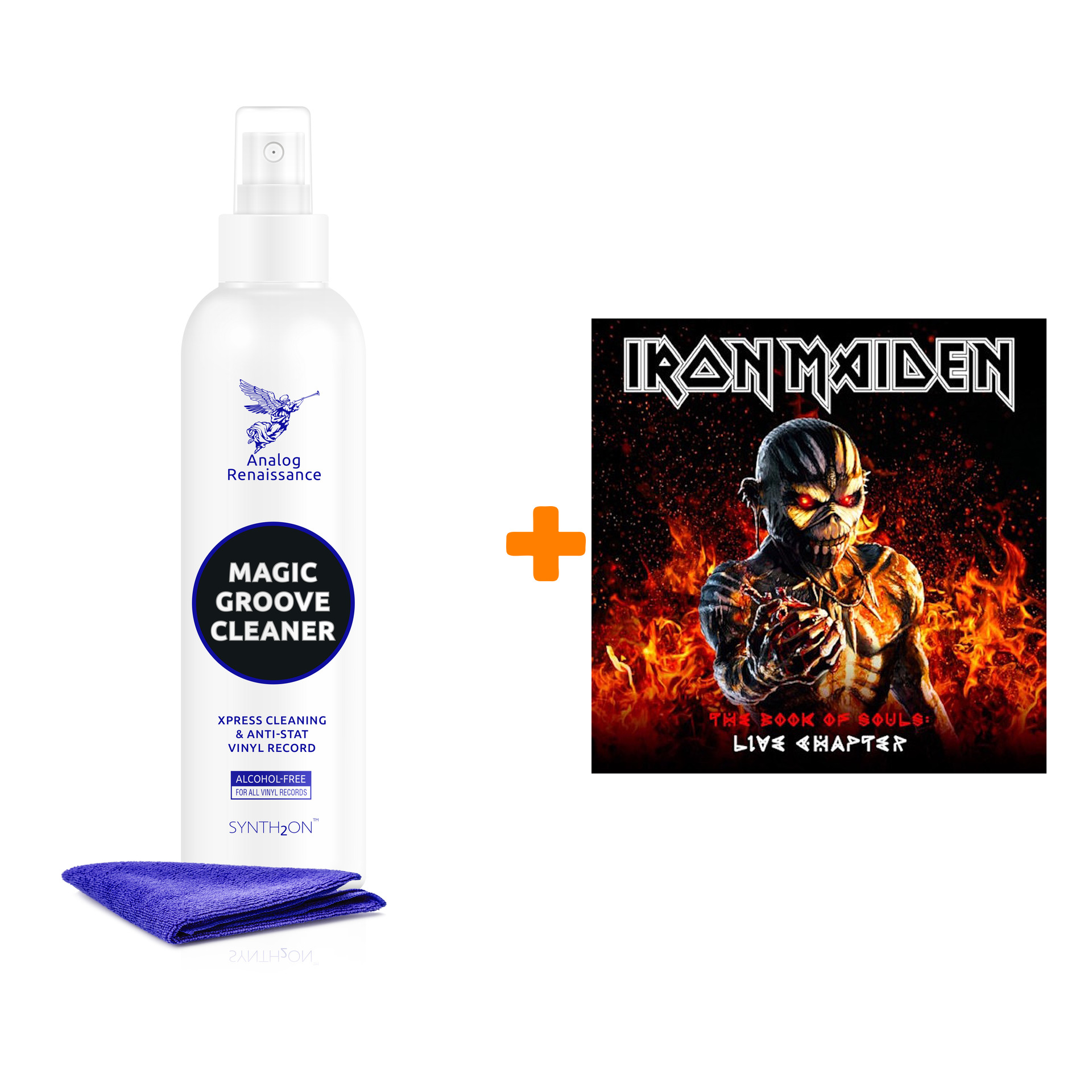 

IRON MAIDEN The Book Of Souls Live Chapter 3LP + Спрей для очистки LP с микрофиброй 250мл Набор