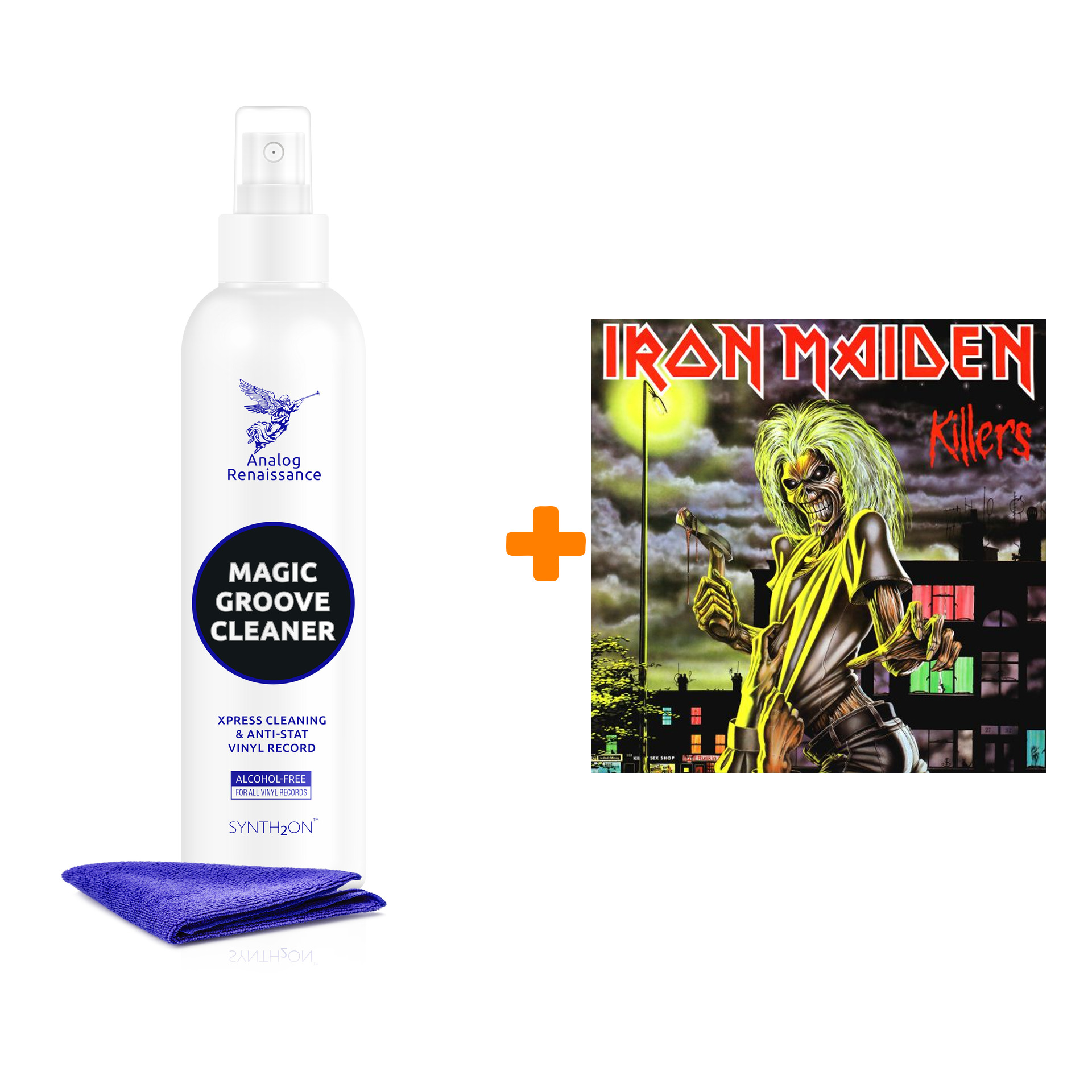 

IRON MAIDEN Killers LP + Спрей для очистки LP с микрофиброй 250мл Набор