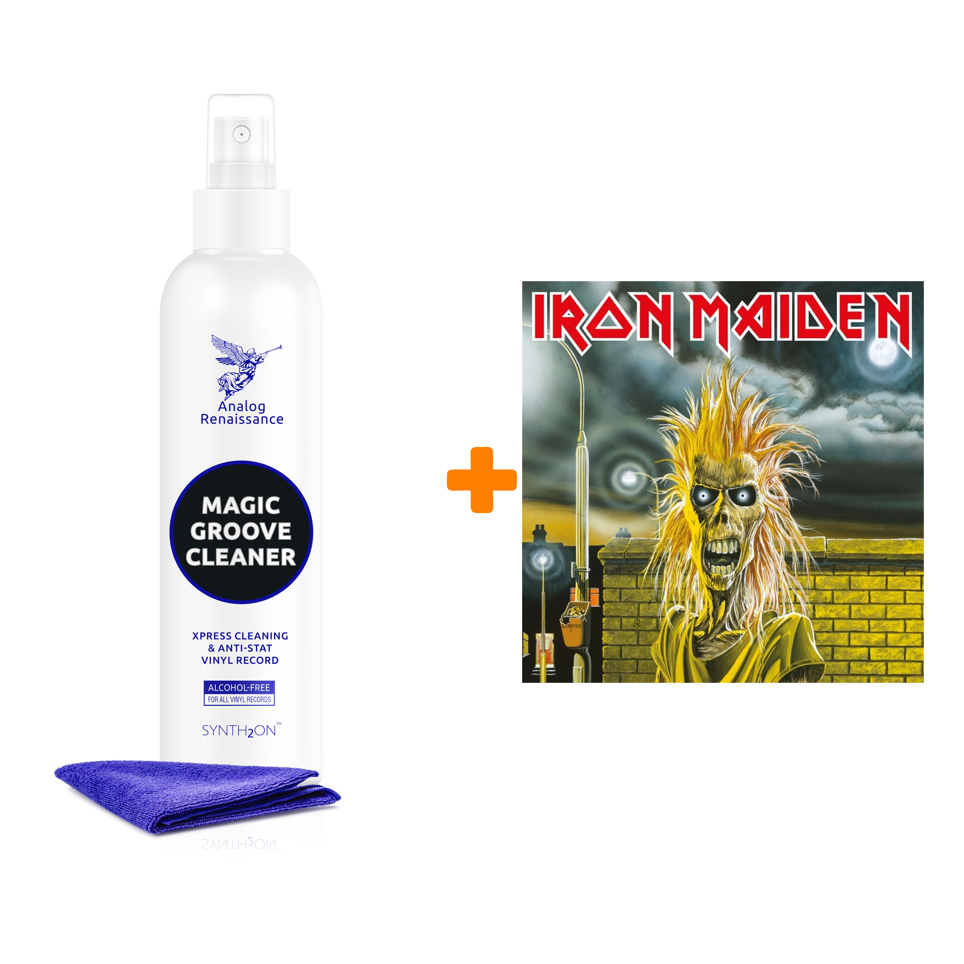 

IRON MAIDEN Iron Maiden LP + Спрей для очистки LP с микрофиброй 250мл Набор