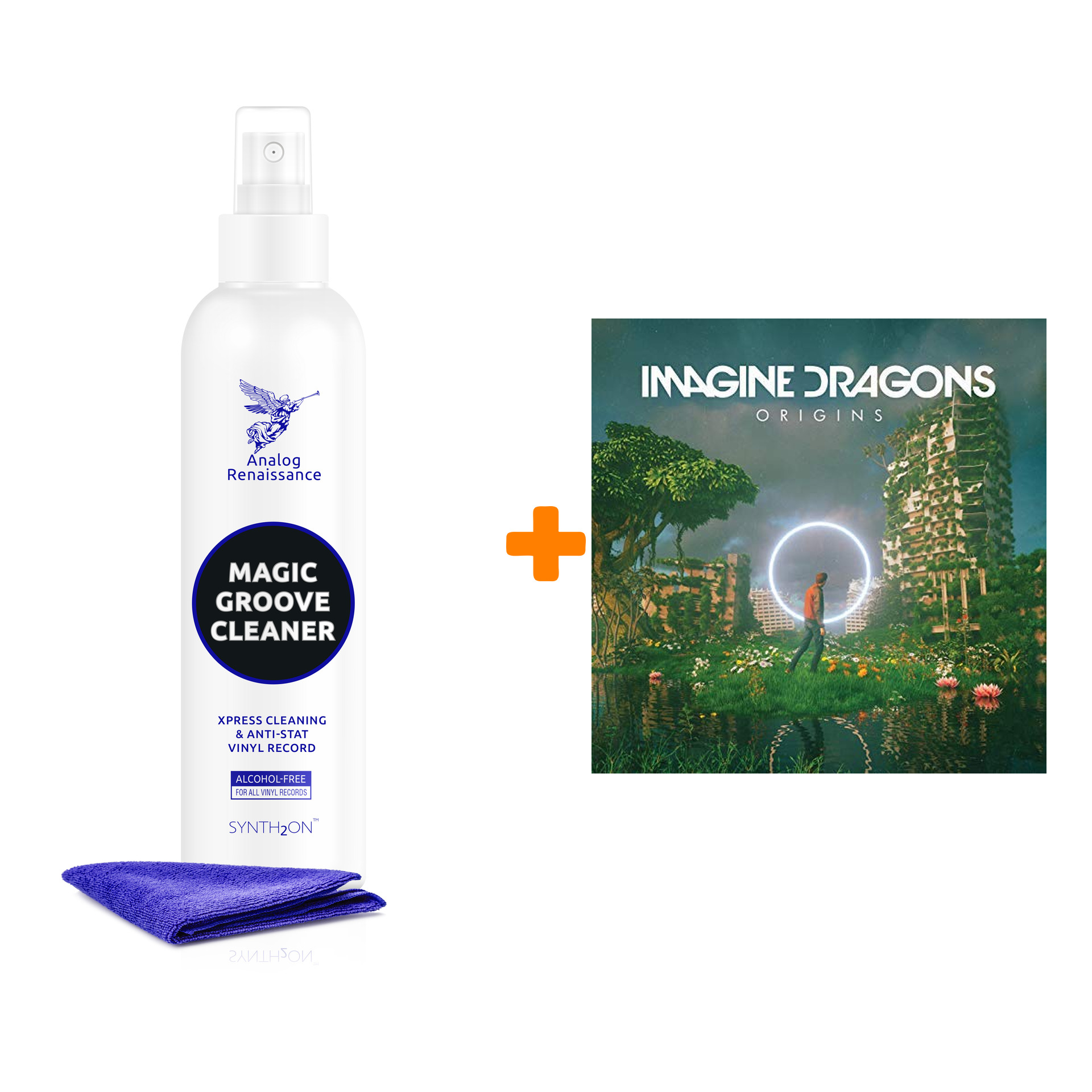 цена IMAGINE DRAGONS Origins 2LP + Спрей для очистки LP с микрофиброй 250мл Набор