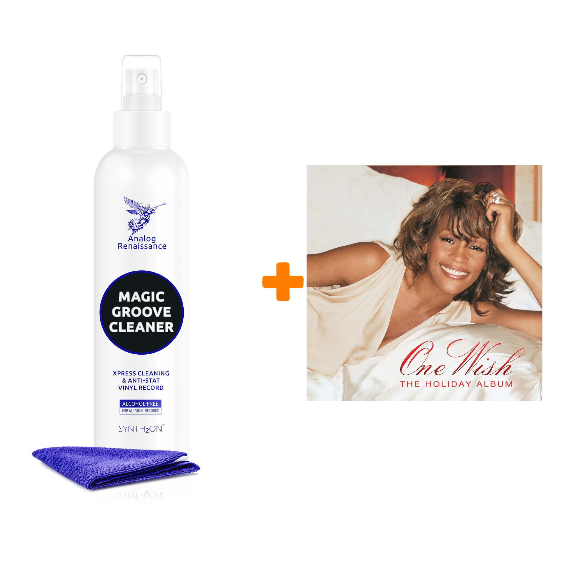 

HOUSTON WHITNEY One Wish The Holiday Album LP + Спрей для очистки LP с микрофиброй 250мл Набор