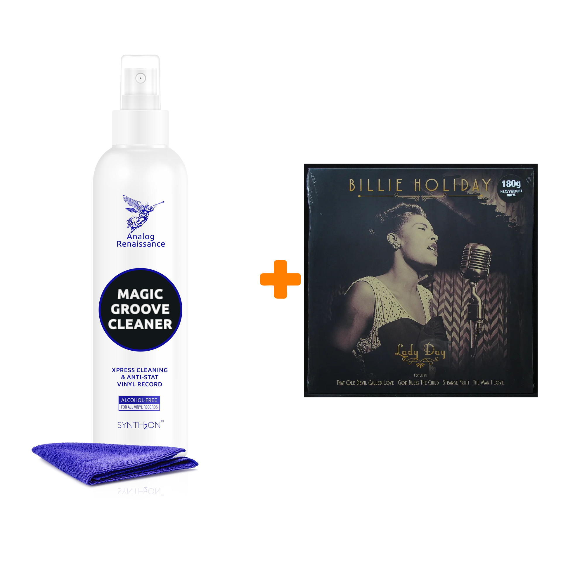 

HOLIDAY BILLIE Lady Day LP + Спрей для очистки LP с микрофиброй 250мл Набор