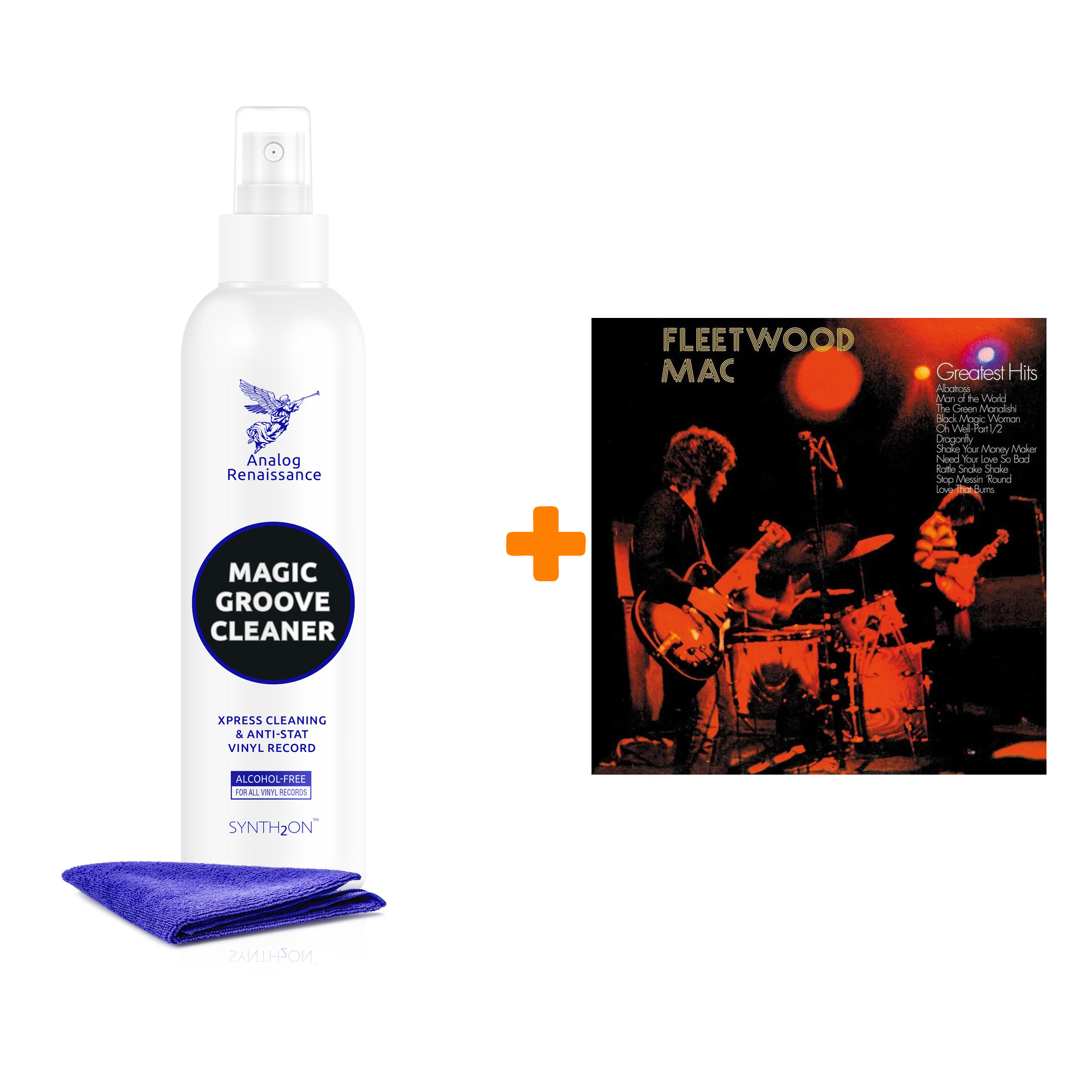 

FLEETWOOD MAC Greatest Hits LP + Спрей для очистки LP с микрофиброй 250мл Набор