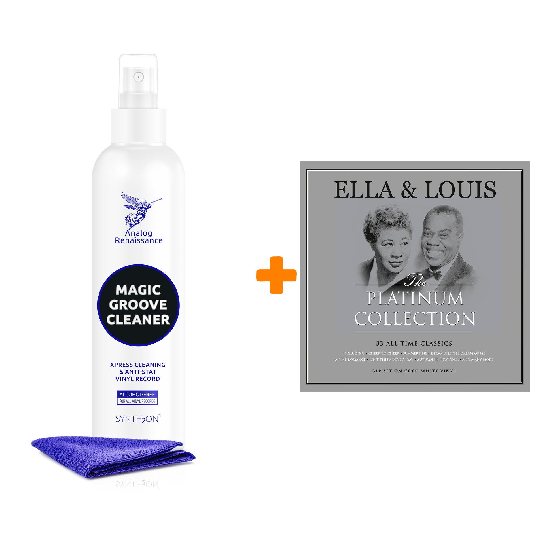 

FITZGERALD ELLA & ARMSTRONG LOUIS The Platinum Collection Coloured Vinyl 3LP + Спрей для очистки LP с микрофиброй 250мл Набор