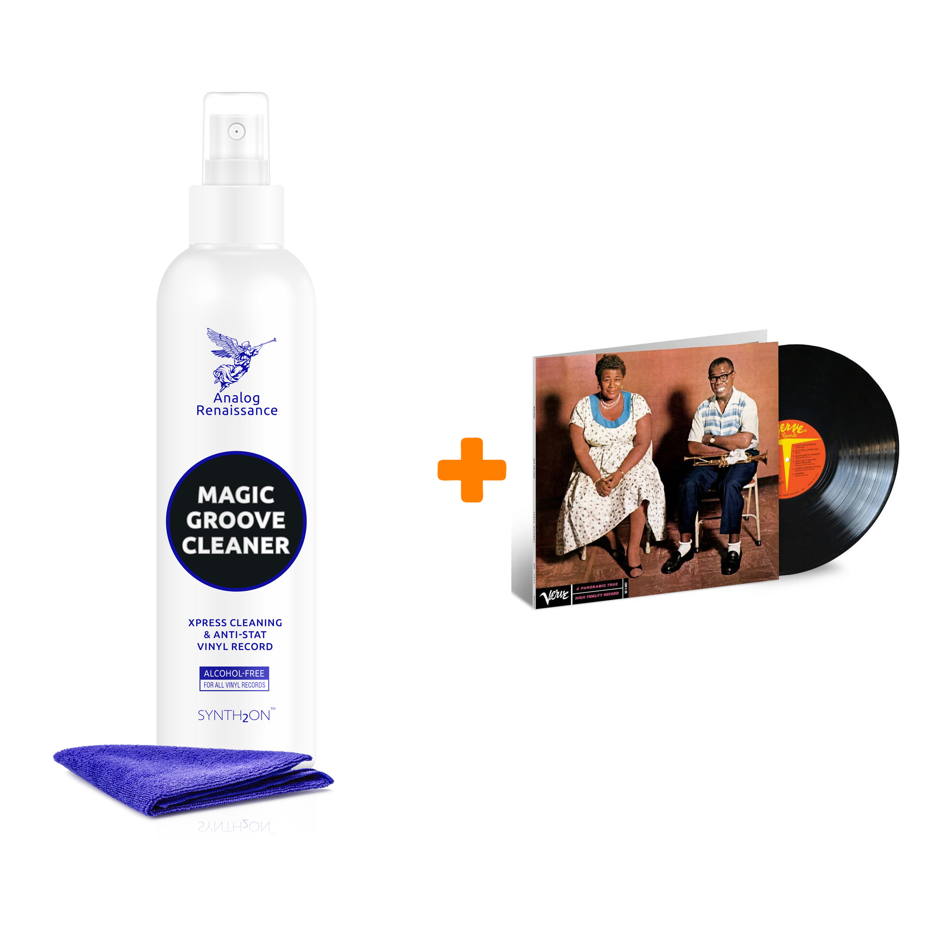 

FITZGERALD ELLA & ARMSTRONG LOUIS Ella & Louis Acoustic Sounds (mono) LP + Спрей для очистки LP с микрофиброй 250мл Набор