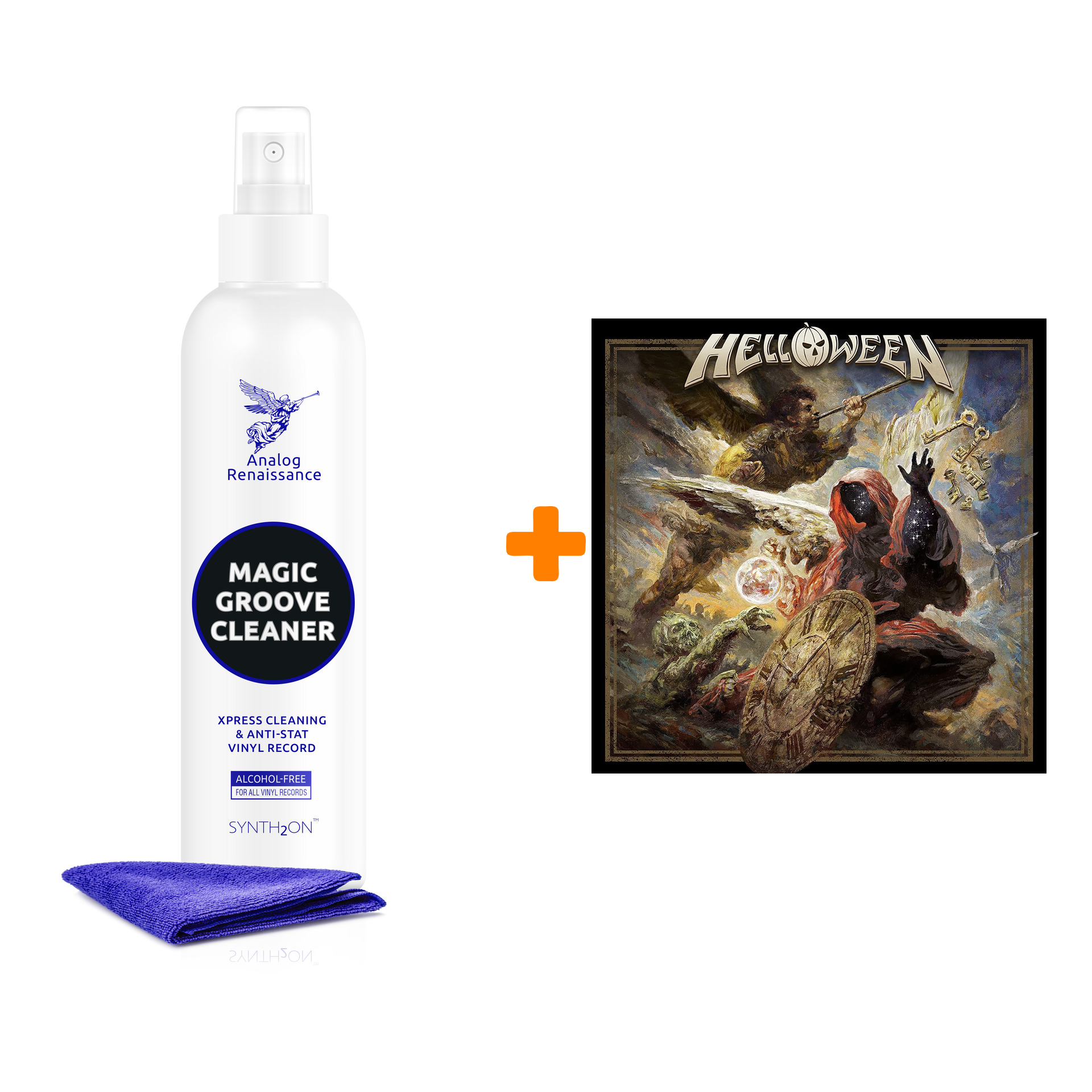 

HELLOWEEN Helloween Brown Cream Marbled Vinyl 2LP + Спрей для очистки LP с микрофиброй 250мл Набор