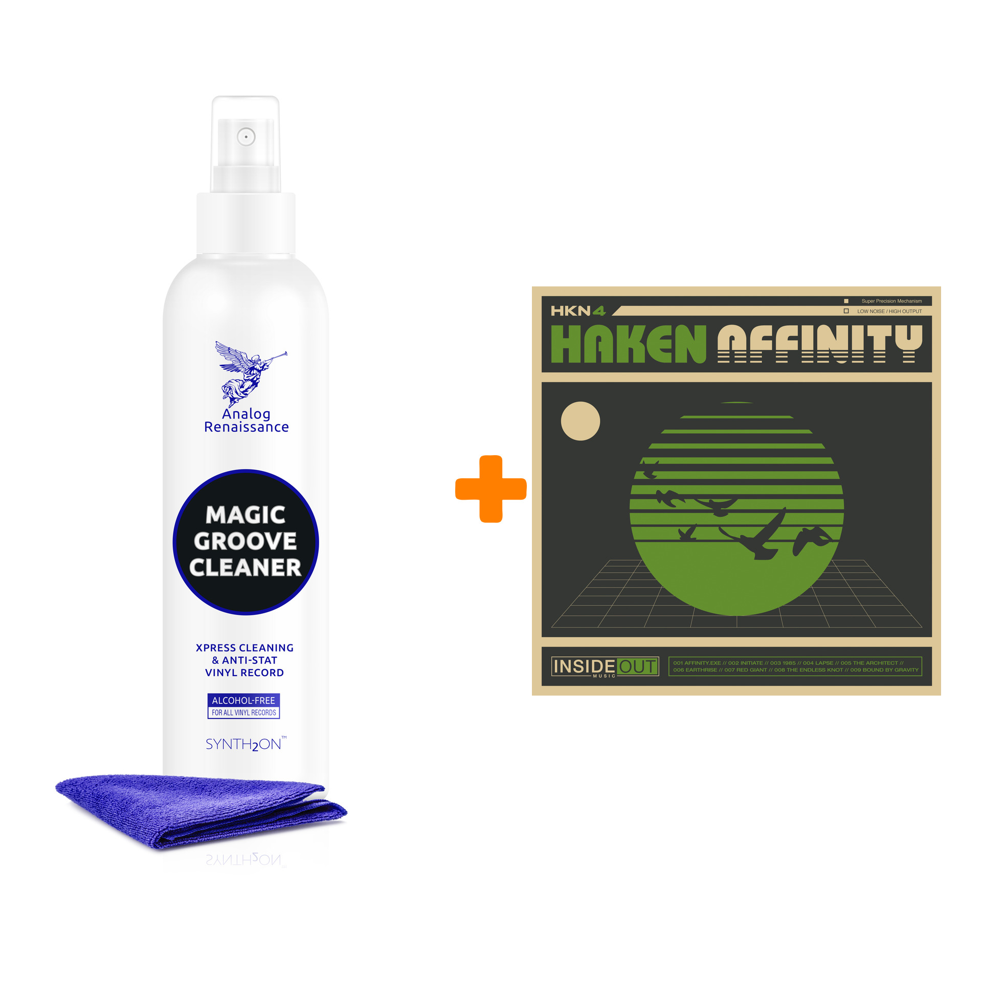 

HAKEN Affinity 2LP+CD + Спрей для очистки LP с микрофиброй 250мл Набор