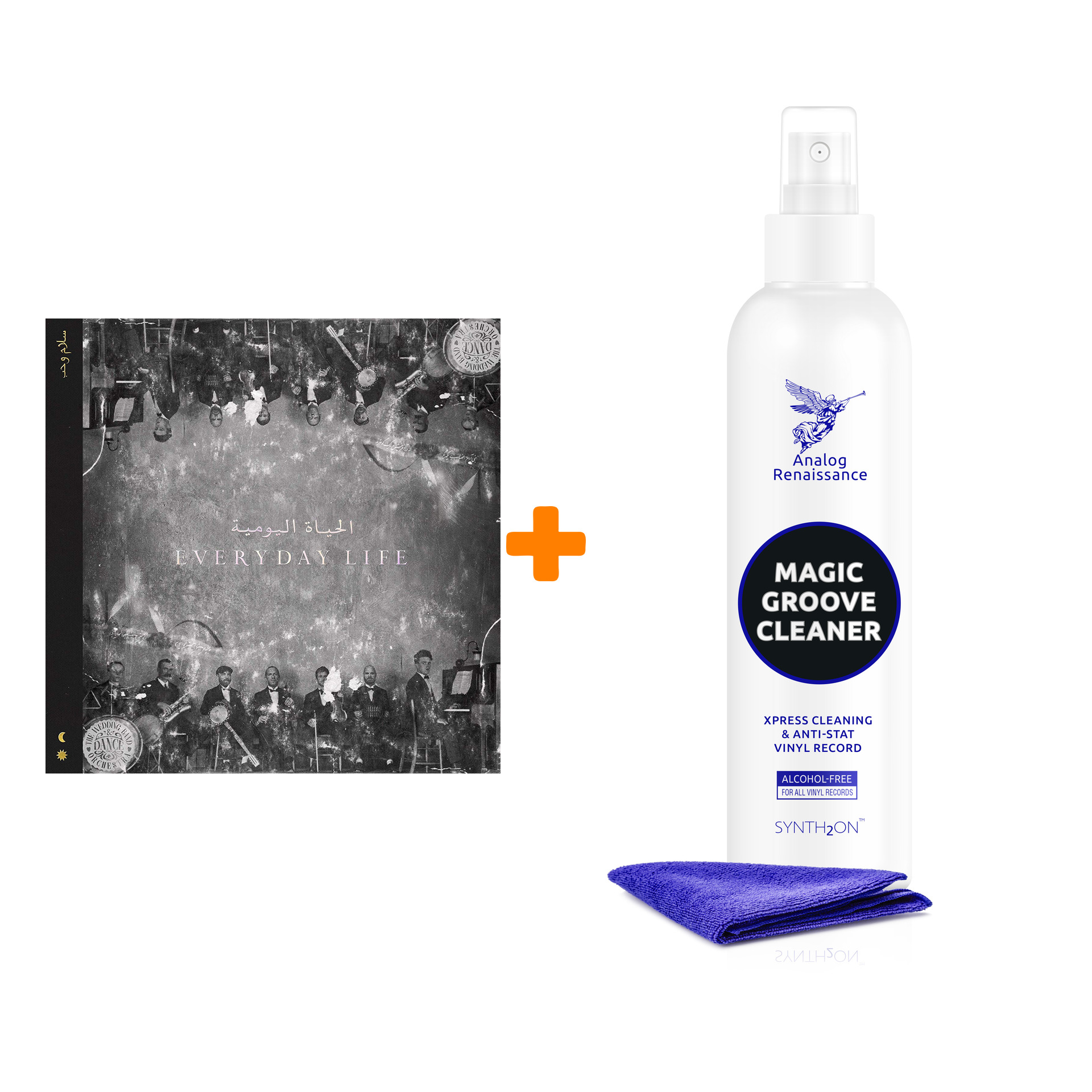 

COLDPLAY Everyday Life 2LP + Спрей для очистки LP с микрофиброй 250мл Набор