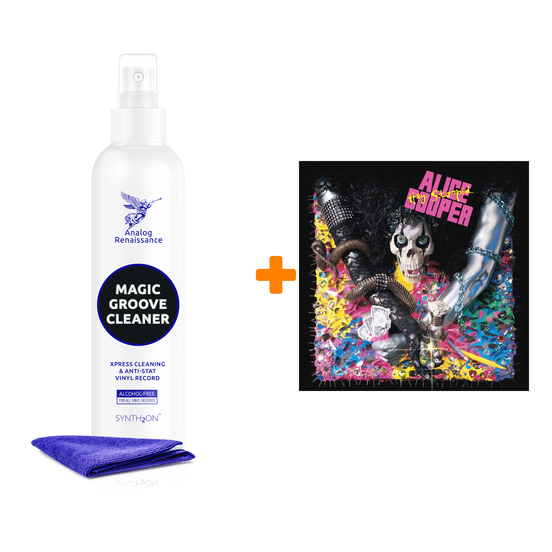 

COOPER ALICE Hey Stoopid LP + Спрей для очистки LP с микрофиброй 250мл Набор