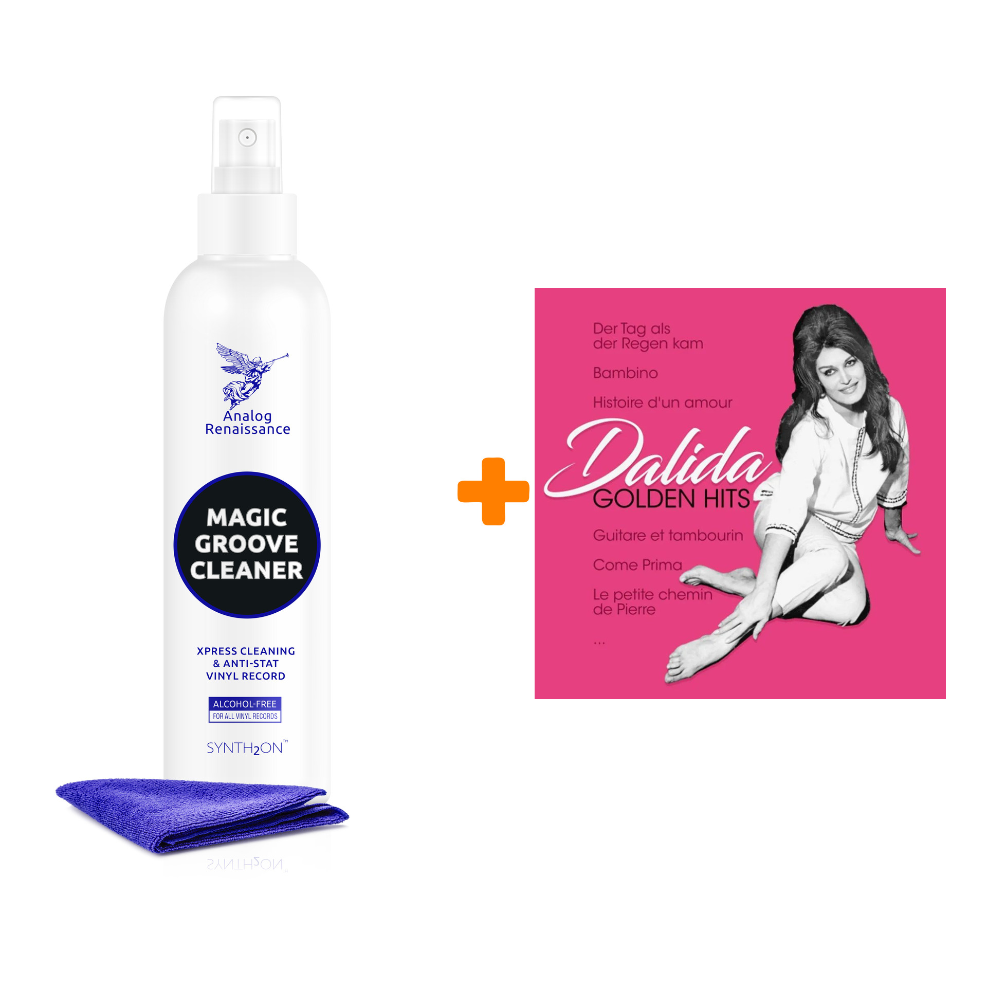 

DALIDA Golden Hits LP + Спрей для очистки LP с микрофиброй 250мл Набор