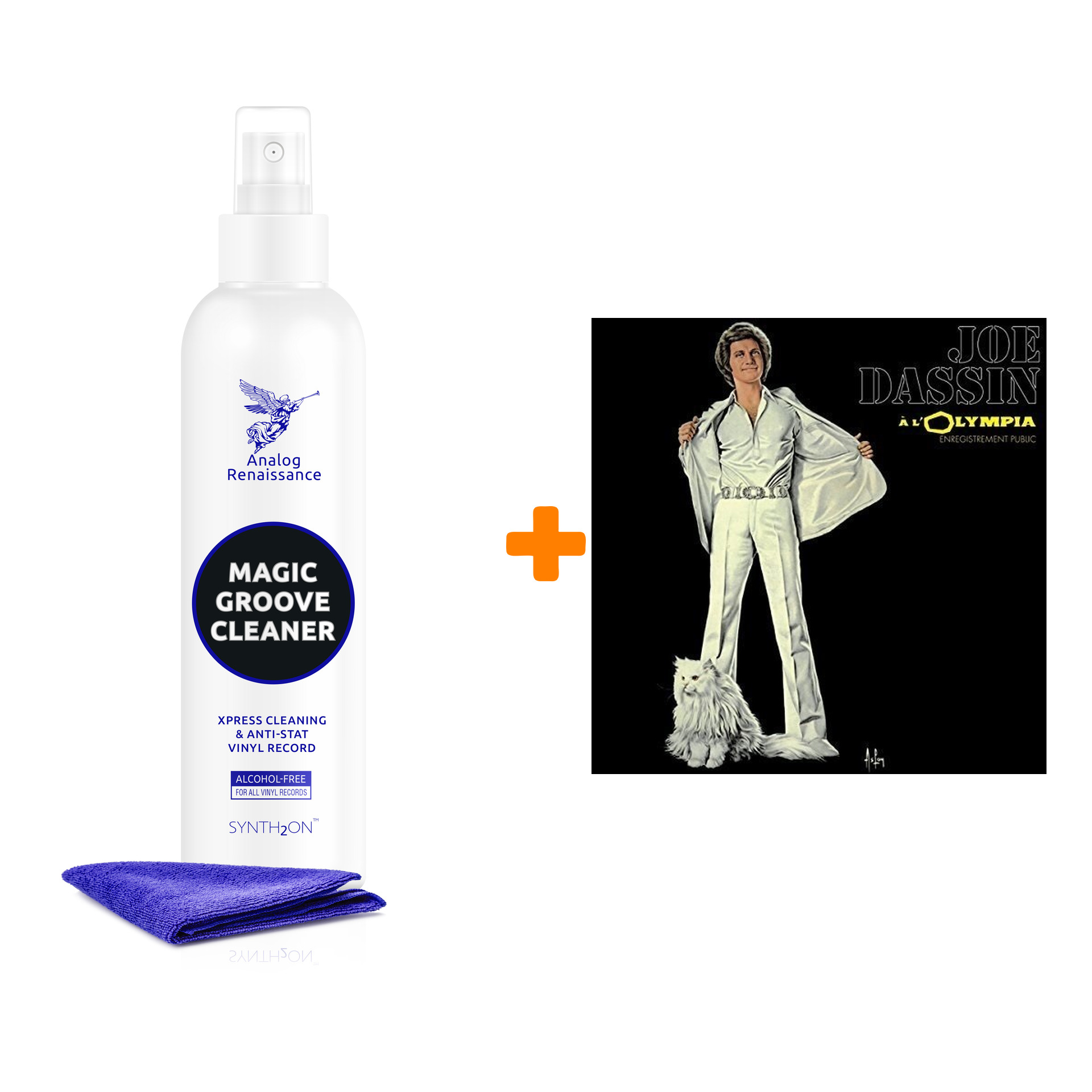 

DASSIN JOE A l`Olympia 2LP + Спрей для очистки LP с микрофиброй 250мл Набор