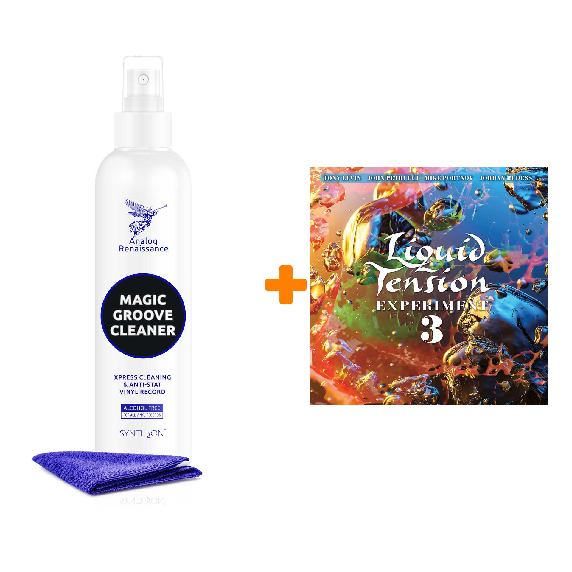 

LIQUID TENSION EXPERIMENT LTE3 2LP+CD + Спрей для очистки LP с микрофиброй 250мл Набор