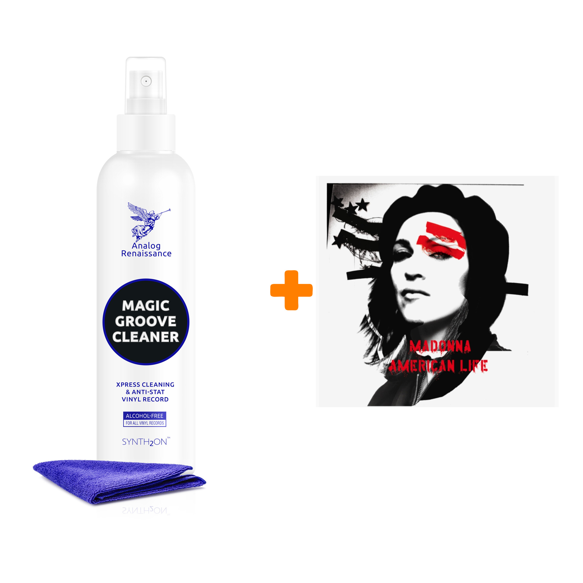 

MADONNA American Life 2LP + Спрей для очистки LP с микрофиброй 250мл Набор