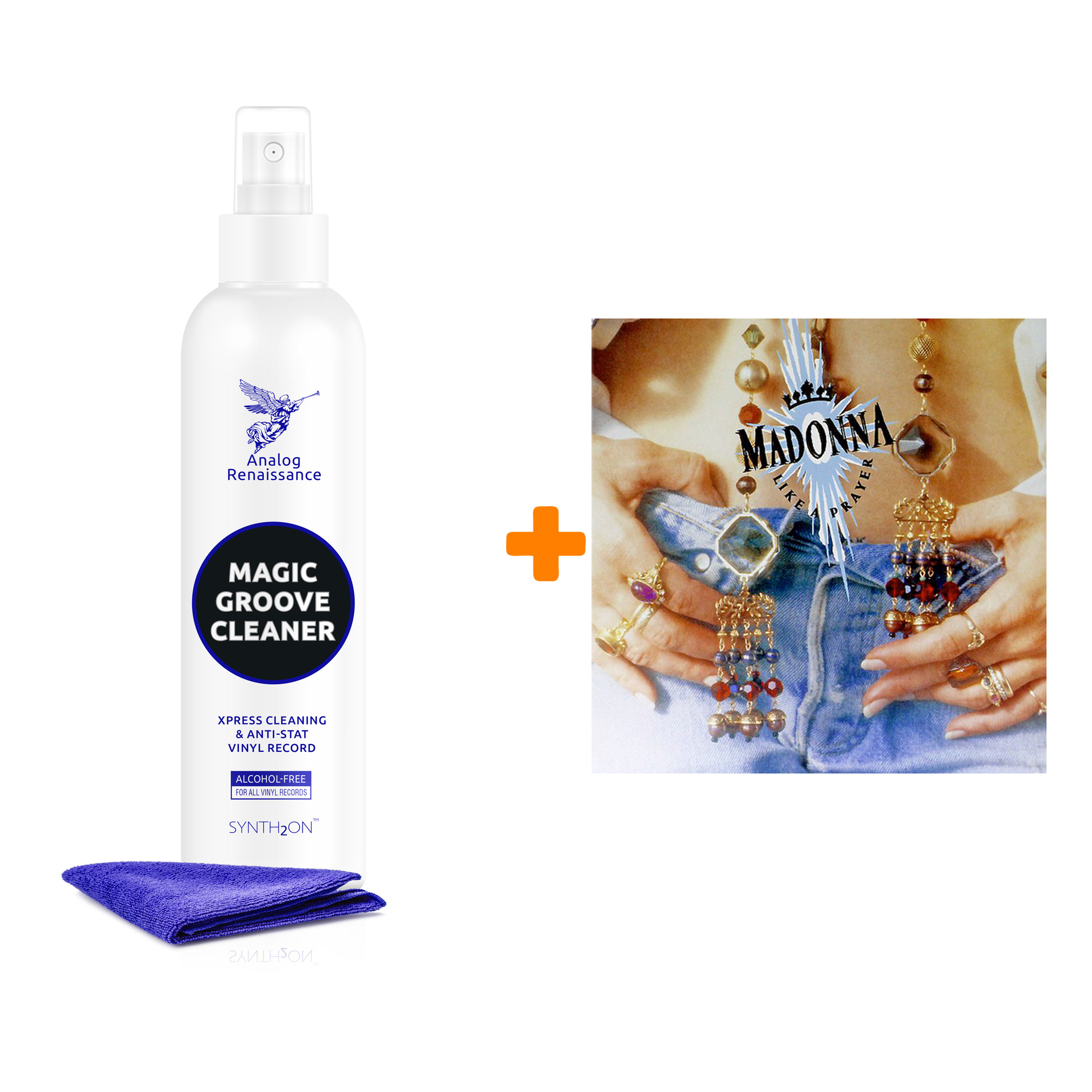 

MADONNA Like A Prayer LP + Спрей для очистки LP с микрофиброй 250мл Набор