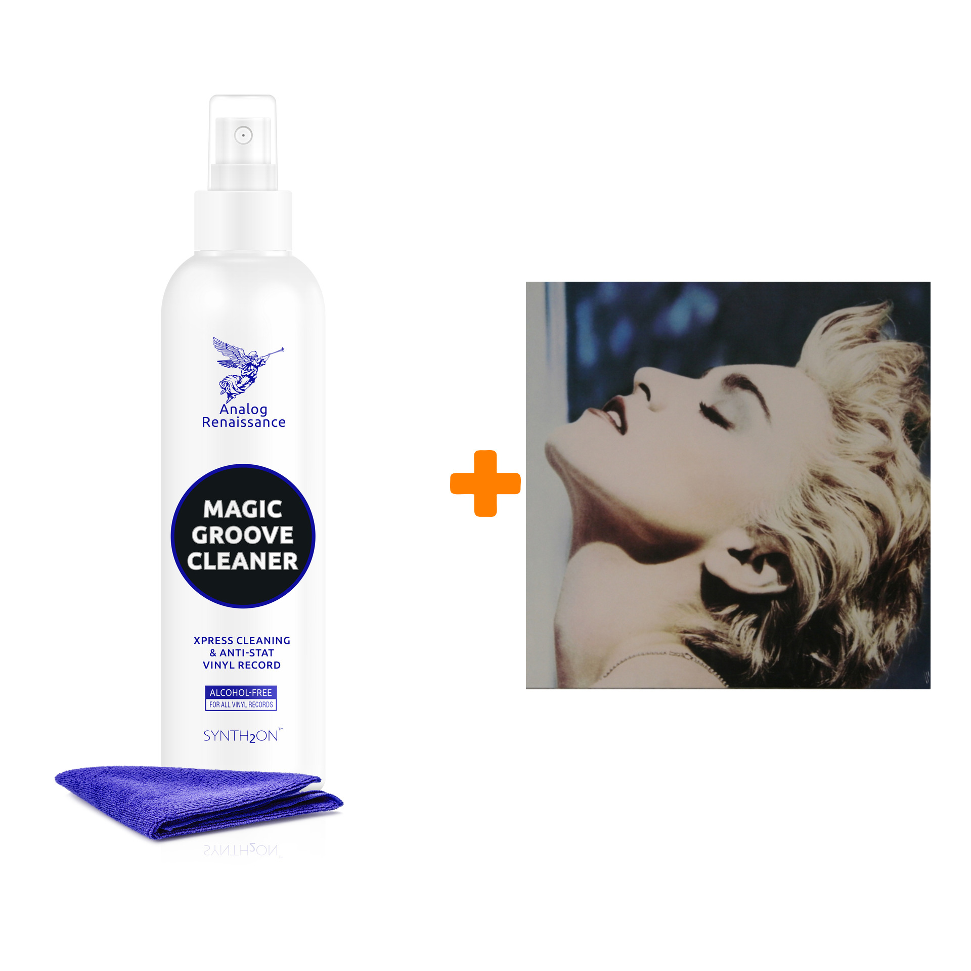 

MADONNA True Blue LP + Спрей для очистки LP с микрофиброй 250мл Набор