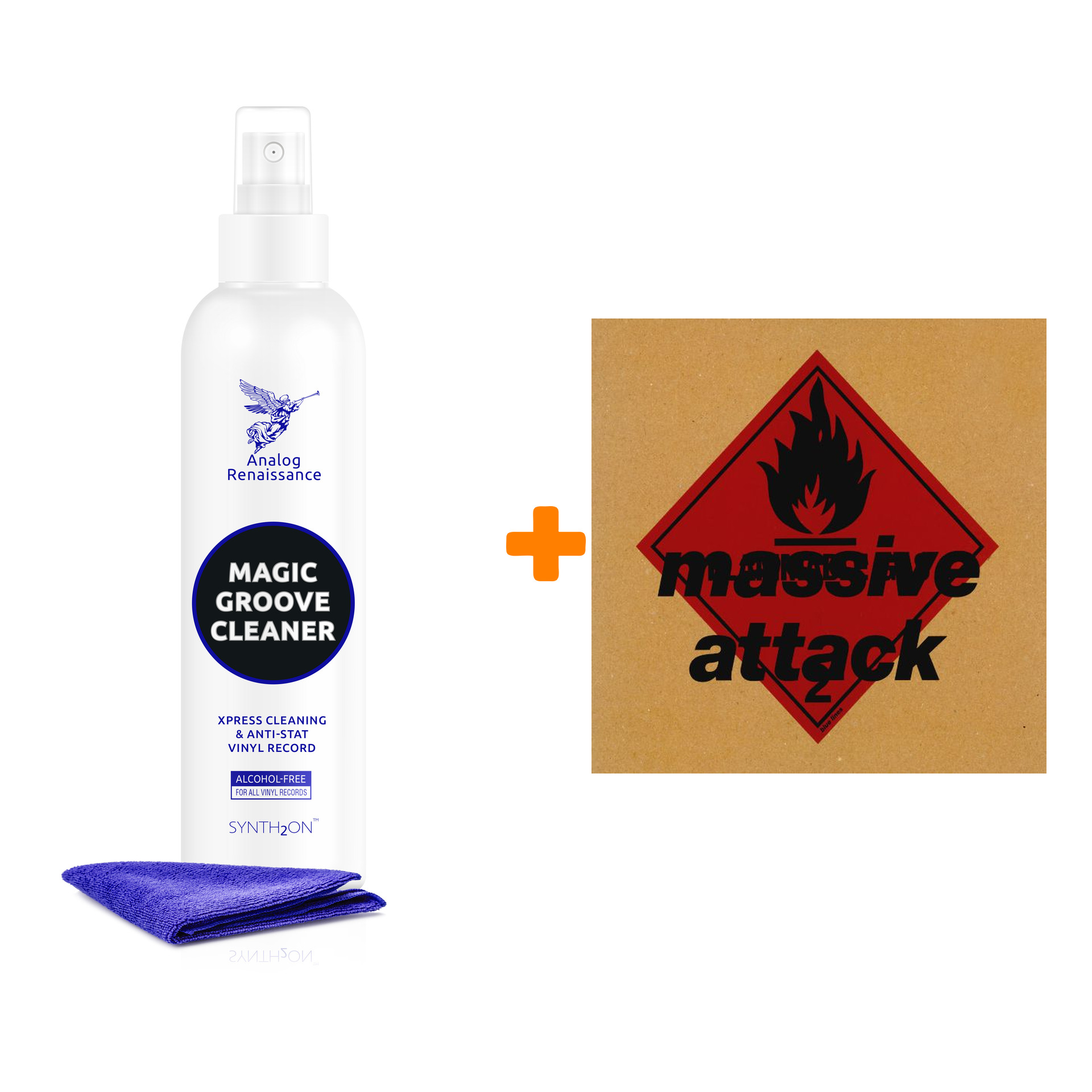 

MASSIVE ATTACK Blue Lines LP + Спрей для очистки LP с микрофиброй 250мл Набор