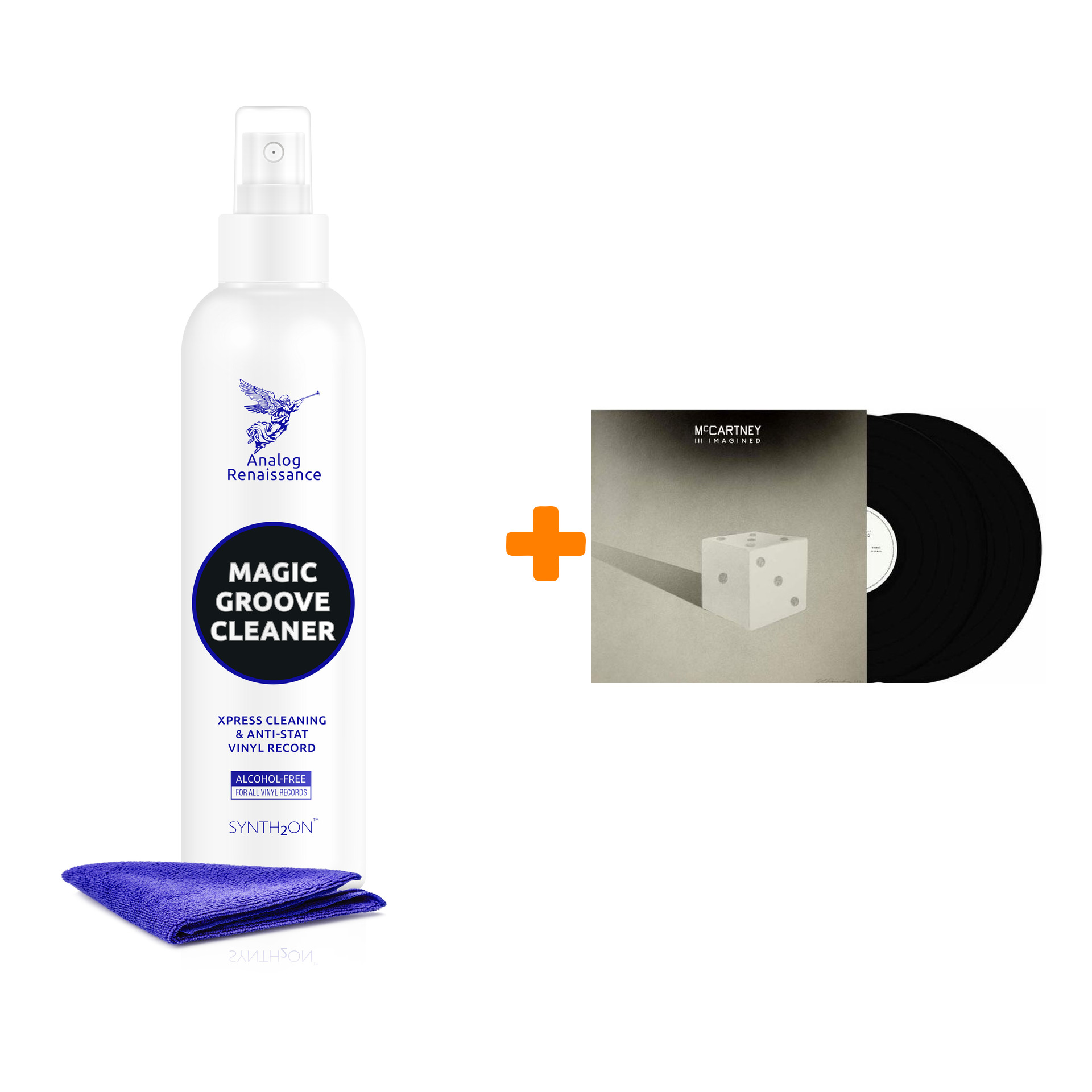 

MCCARTNEY PAUL III Imagined 2LP + Спрей для очистки LP с микрофиброй 250мл Набор
