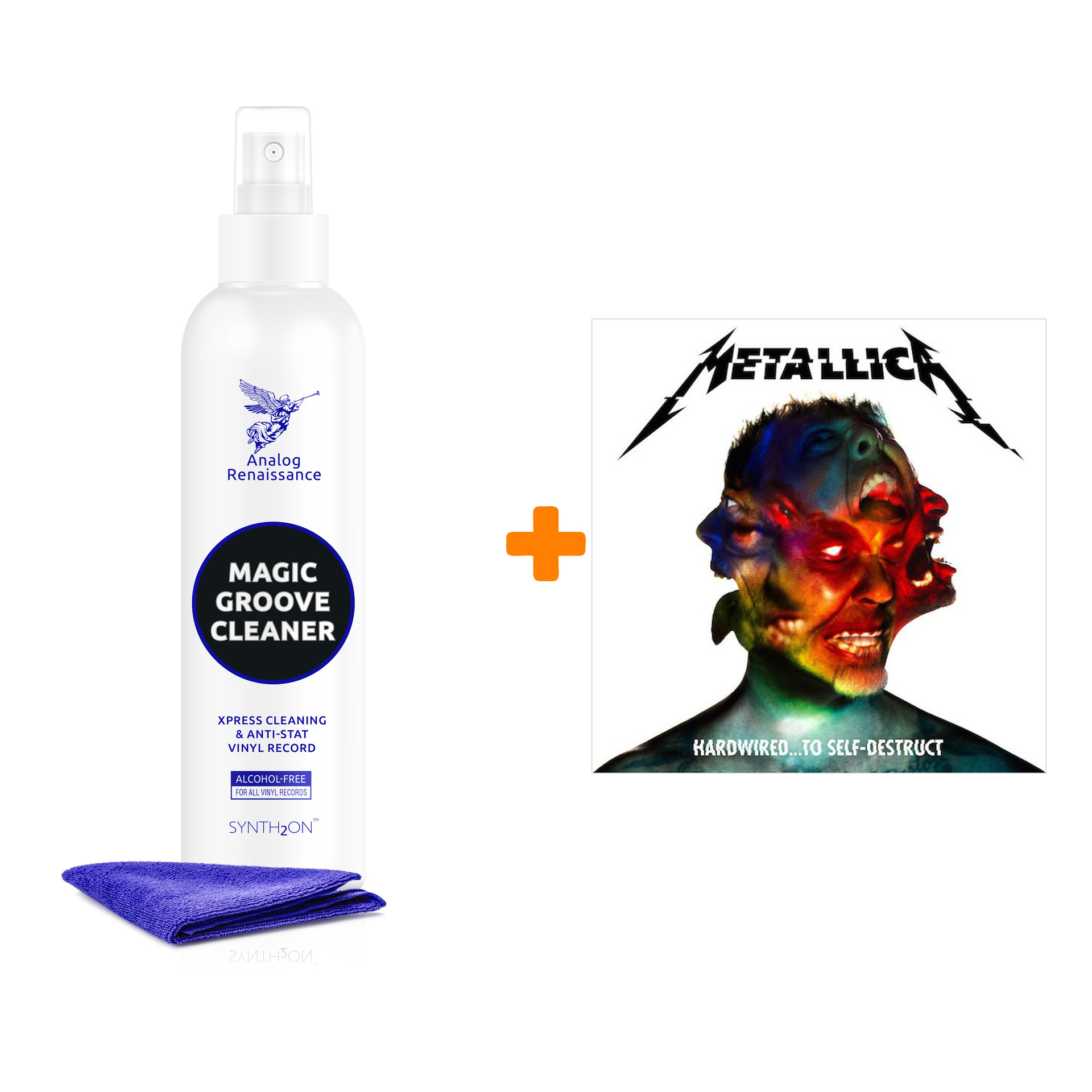 METALLICA Hardwired… To Self-Destruct 2LP + Спрей для очистки LP с микрофиброй 250мл Набор