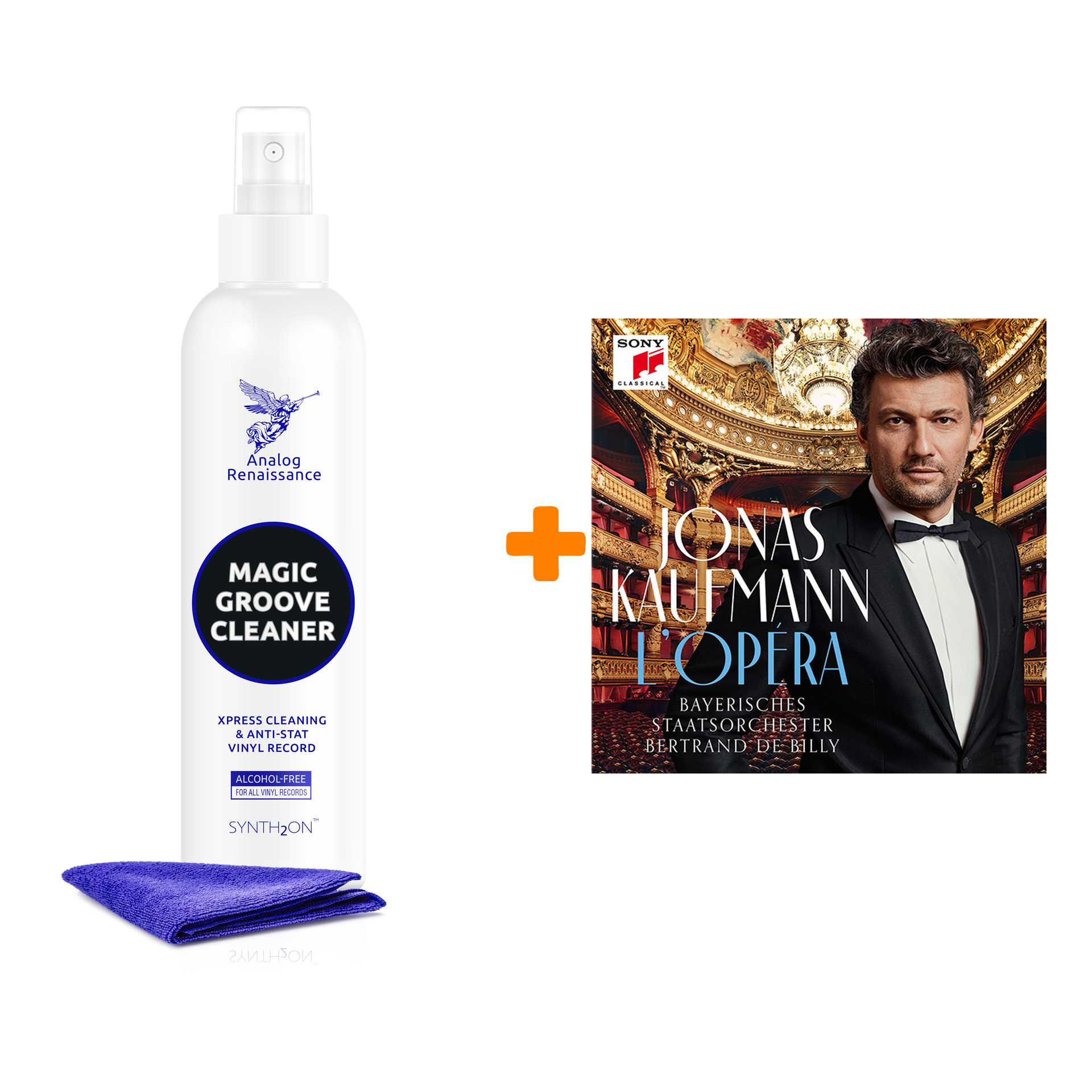 

KAUFMANN JONAS L`Opera 2LP + Спрей для очистки LP с микрофиброй 250мл Набор