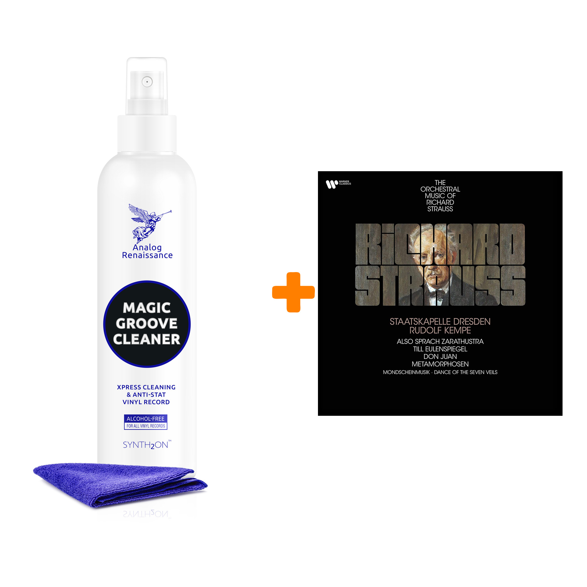 

KEMPE RUDOLF AND STAATSKAPELLE DRESDEN Orchestral Music Of Richard Strauss 2LP + Спрей для очистки LP с микрофиброй 250мл Набор