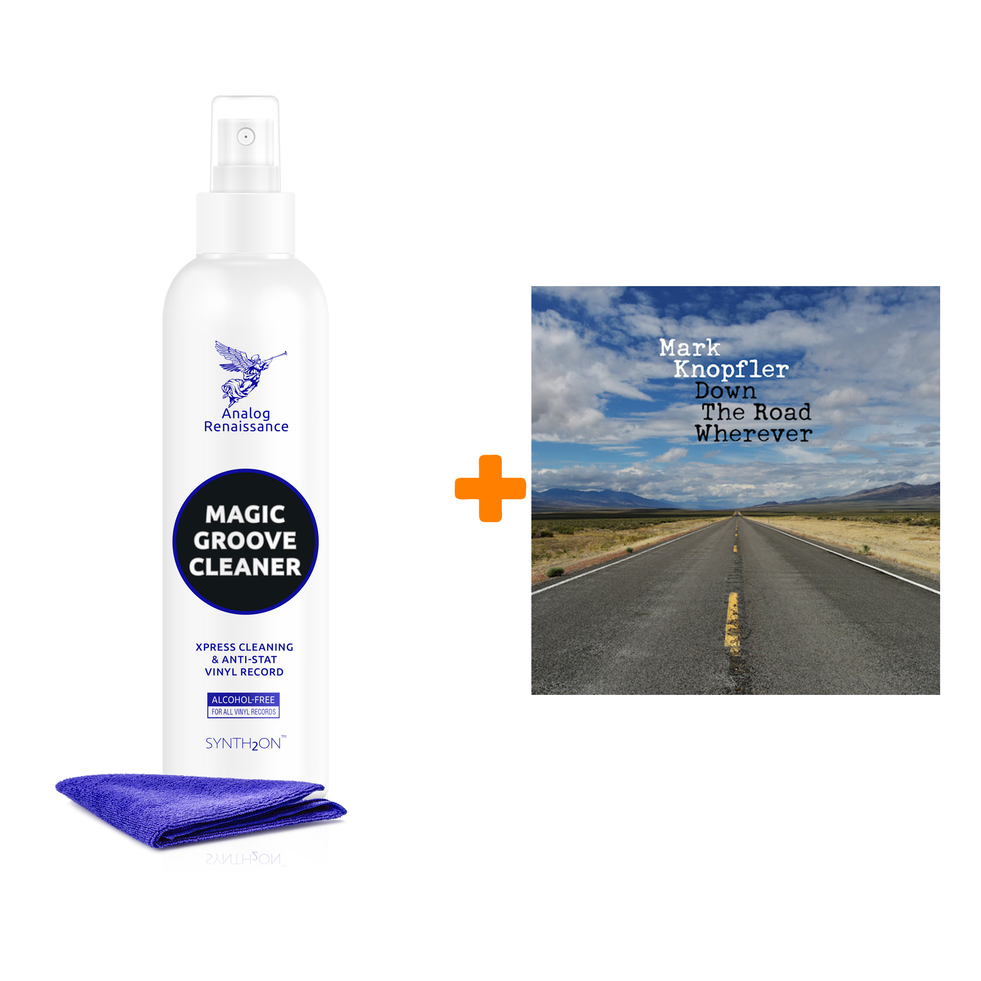 

KNOPFLER MARK Down The Road Wherever 2LP + Спрей для очистки LP с микрофиброй 250мл Набор