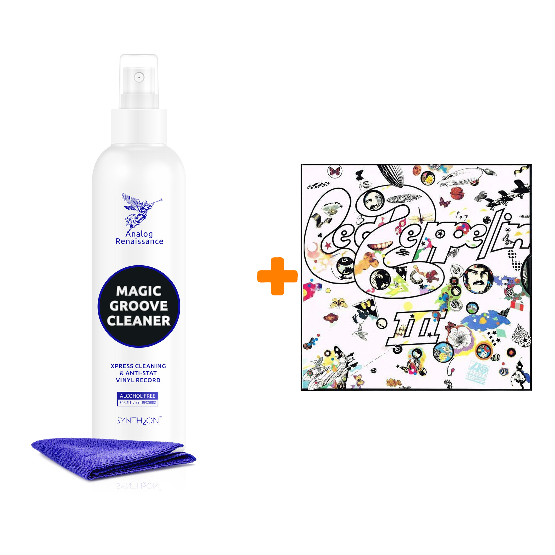 

LED ZEPPELIN III Deluxe Edition 2LP + Спрей для очистки LP с микрофиброй 250мл Набор