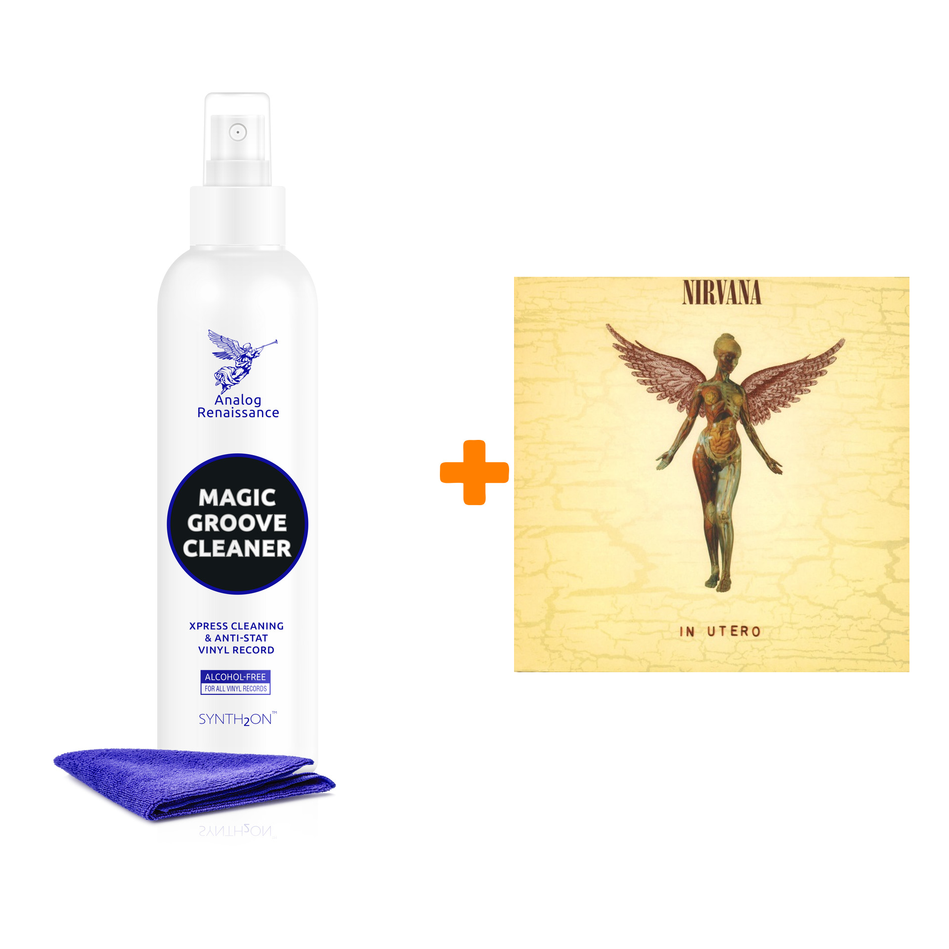 

NIRVANA In Utero LP + Спрей для очистки LP с микрофиброй 250мл Набор
