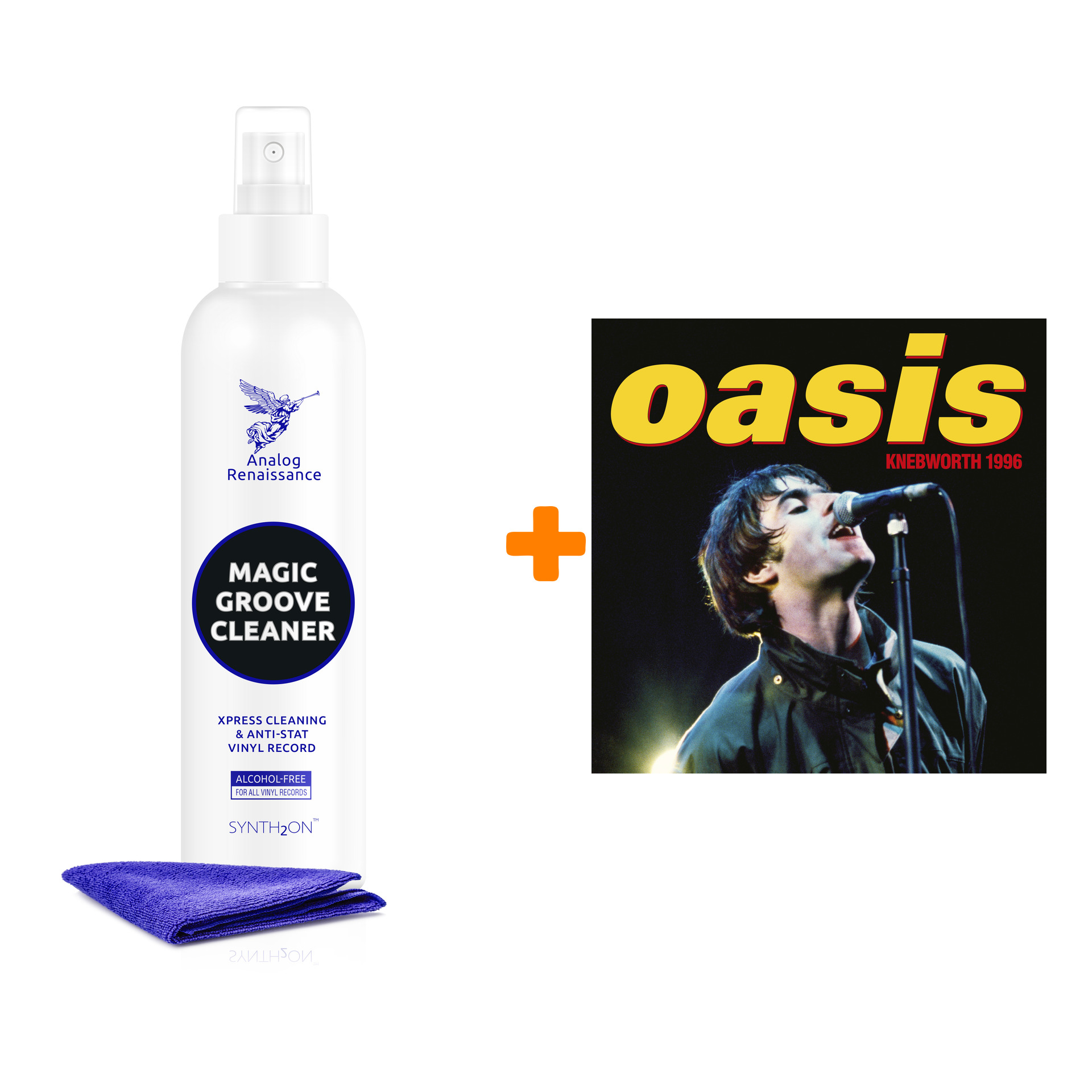 

OASIS Live At Knebworth 3LP + Спрей для очистки LP с микрофиброй 250мл Набор