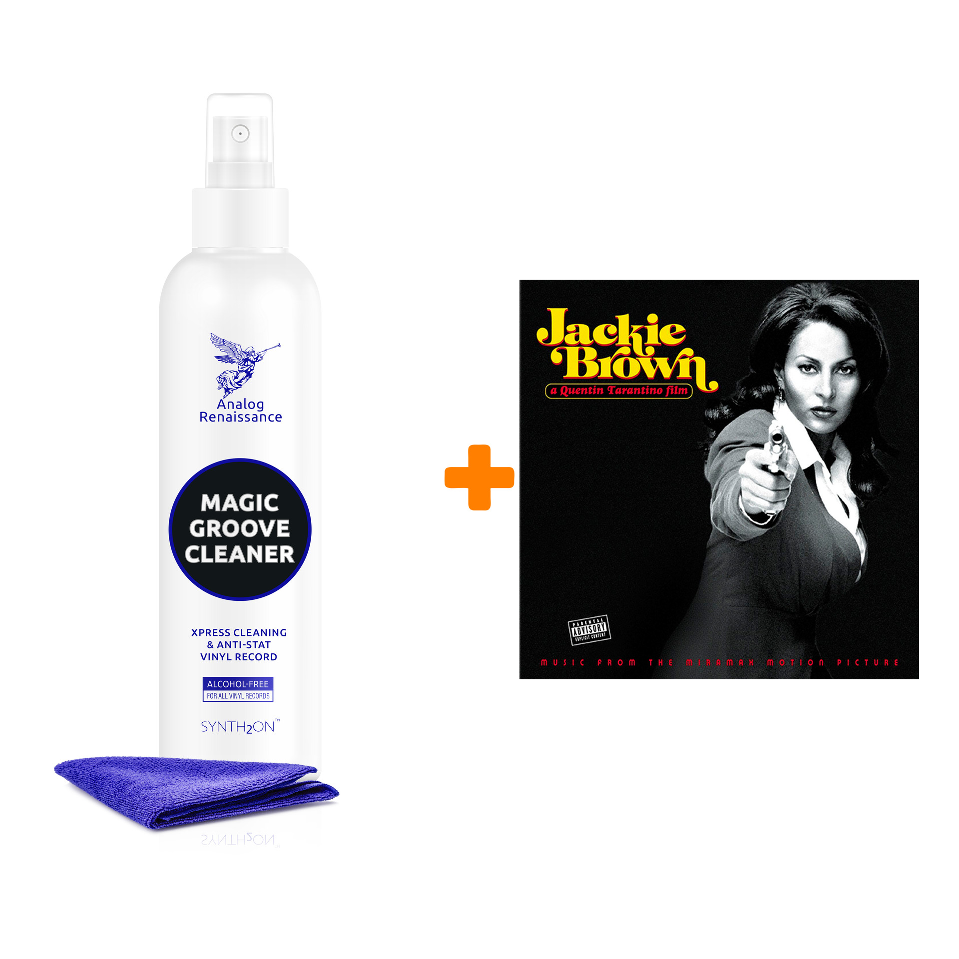 

OST Jackie Brown LP + Спрей для очистки LP с микрофиброй 250мл Набор