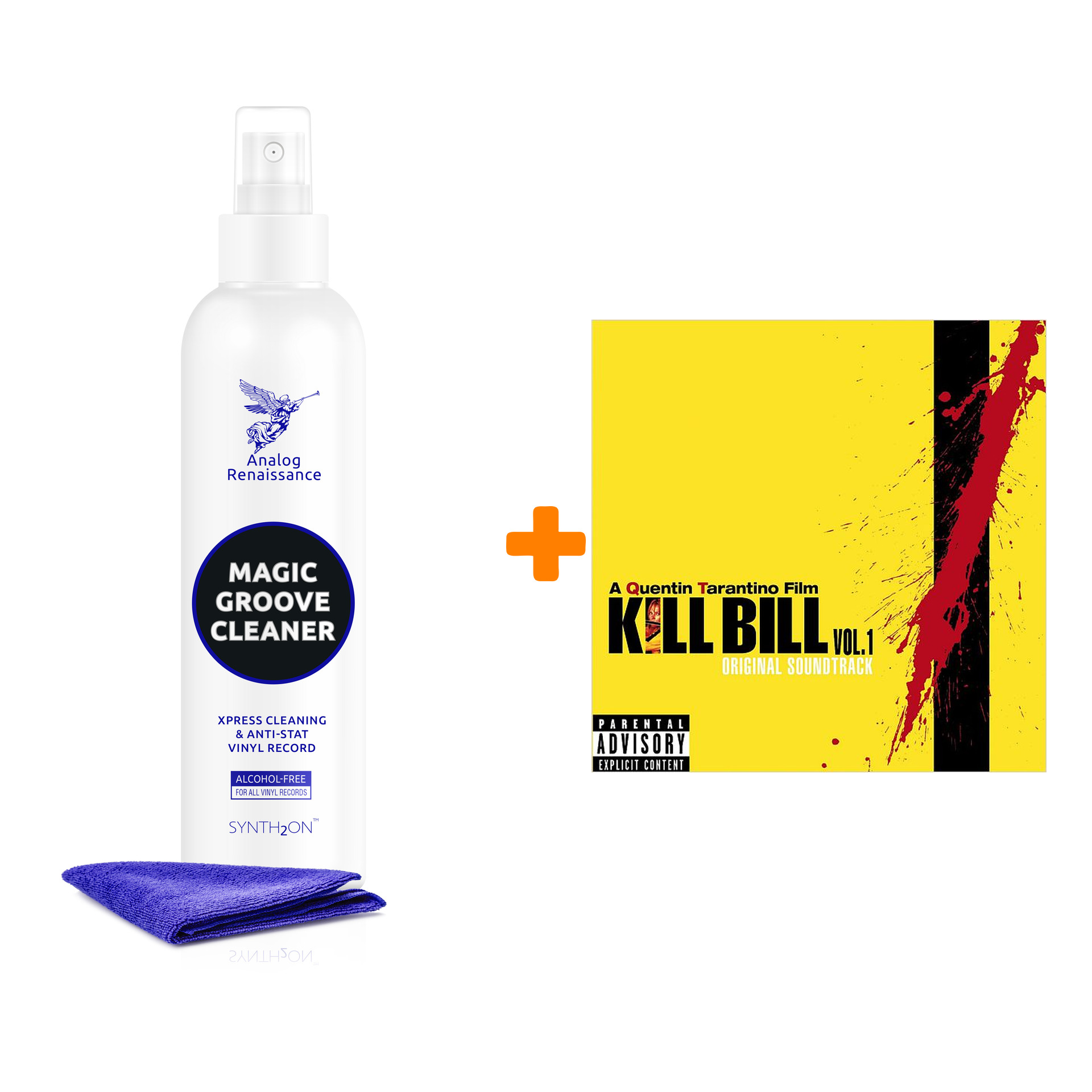цена OST Kill Bill 1 LP + Спрей для очистки LP с микрофиброй 250мл Набор