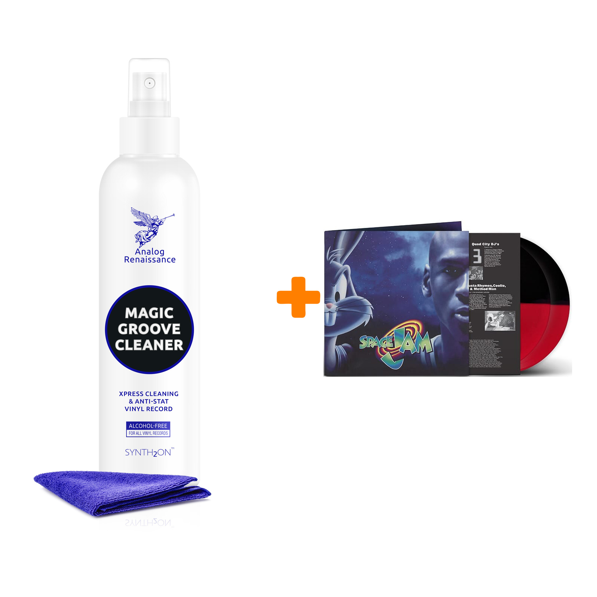

OST Space Jam Coloured Vinyl 2LP + Спрей для очистки LP с микрофиброй 250мл Набор