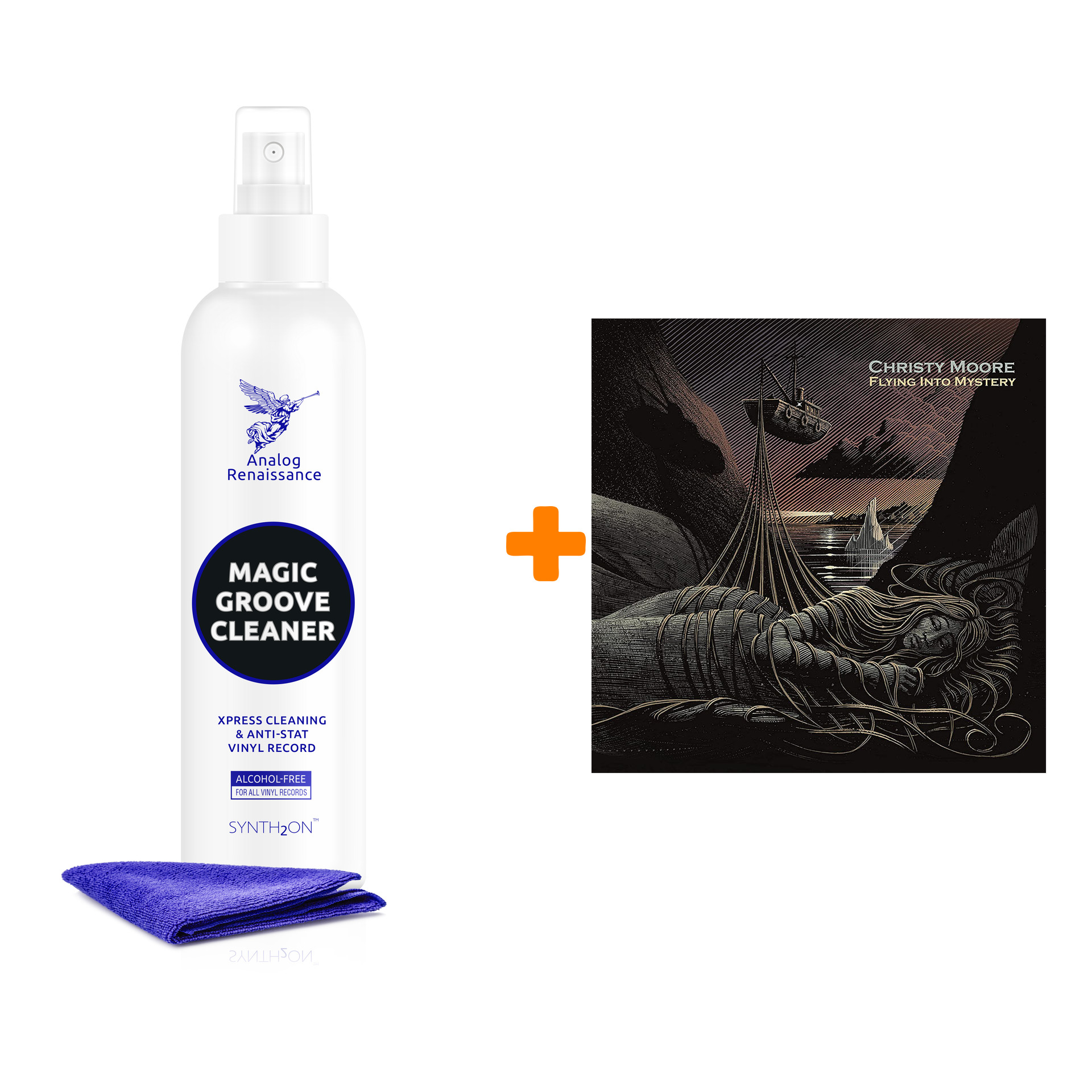 

MOORE CHRISTY Flying Into Mystery LP + Спрей для очистки LP с микрофиброй 250мл Набор