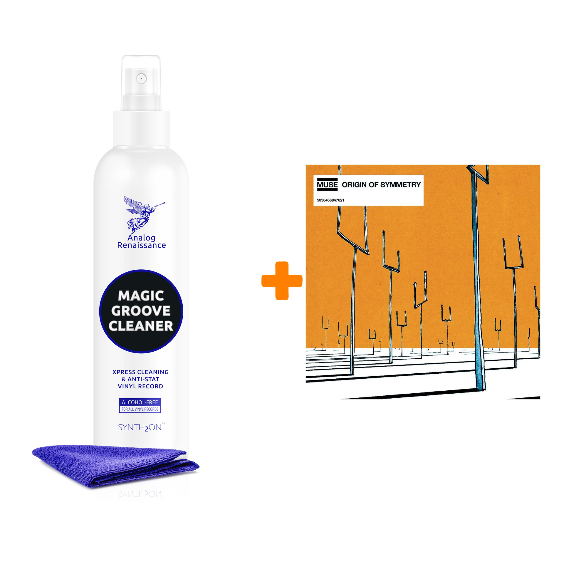 

MUSE Origin Of Symmetry 2LP + Спрей для очистки LP с микрофиброй 250мл Набор