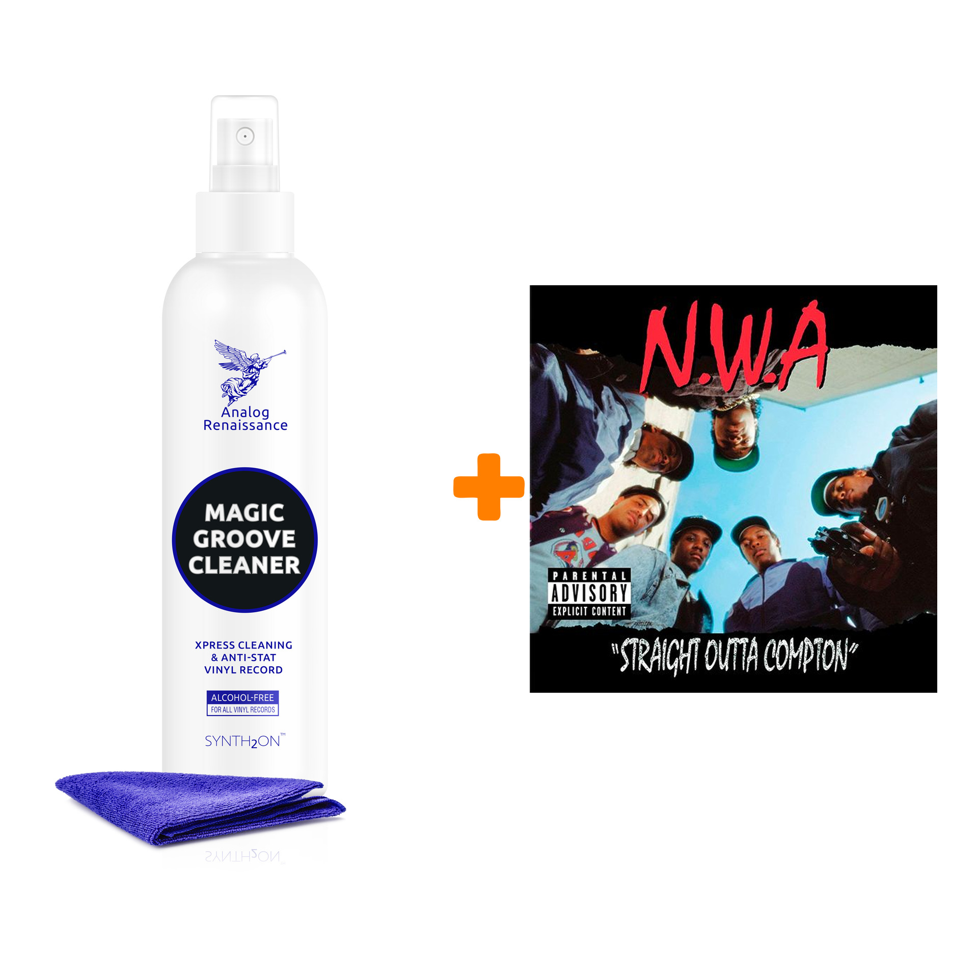 

N.W.A. Straight Outta Compton LP + Спрей для очистки LP с микрофиброй 250мл Набор